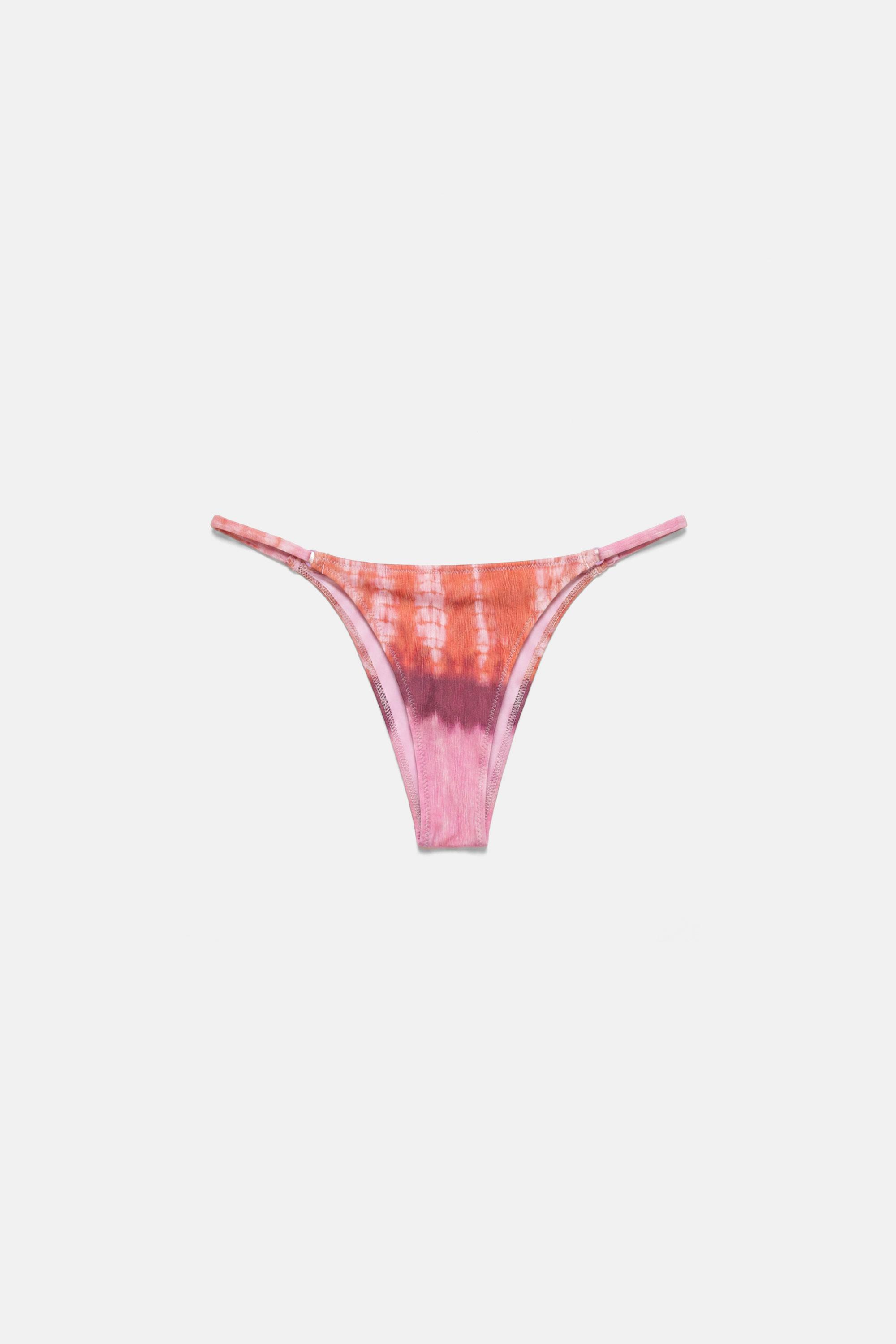 Tie-dye bikini bottoms — Pink