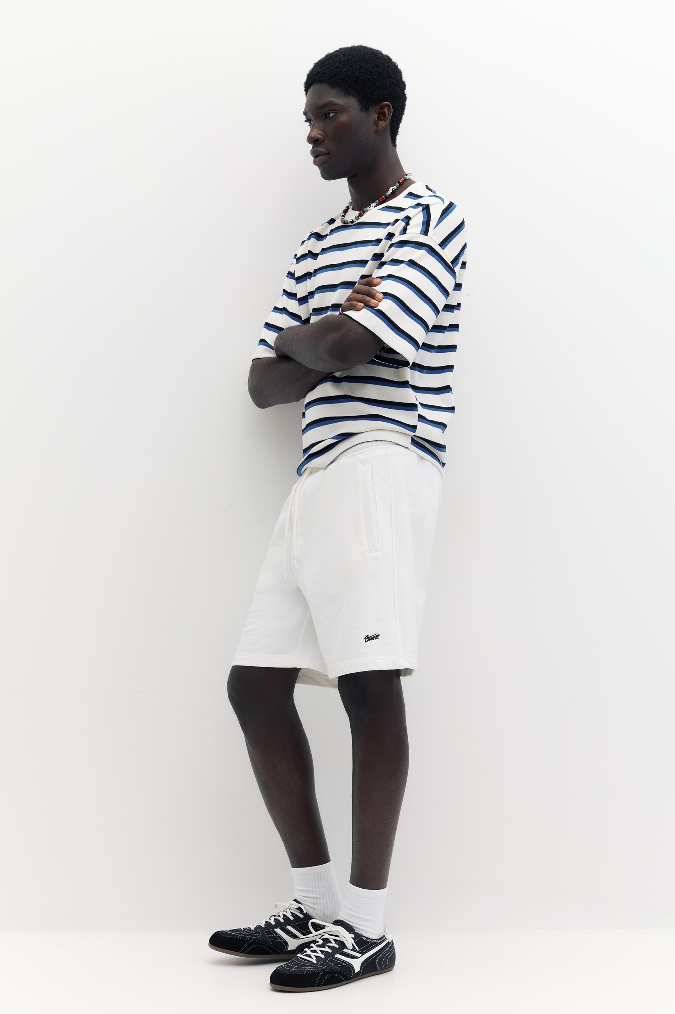 STWD jogger Bermuda shorts — White