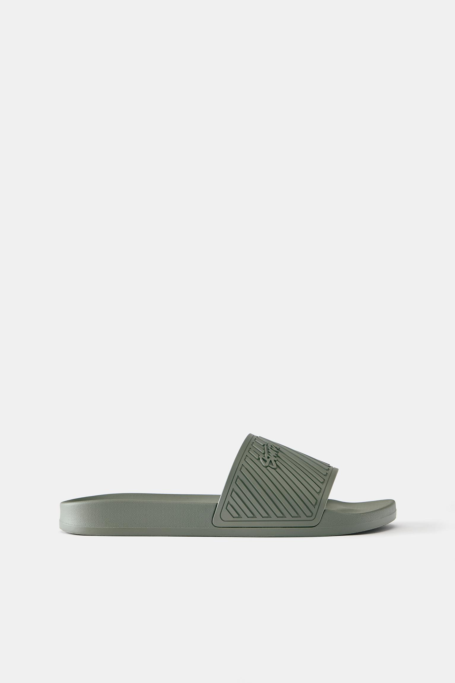 STWD rubberised sandals — Khaki
