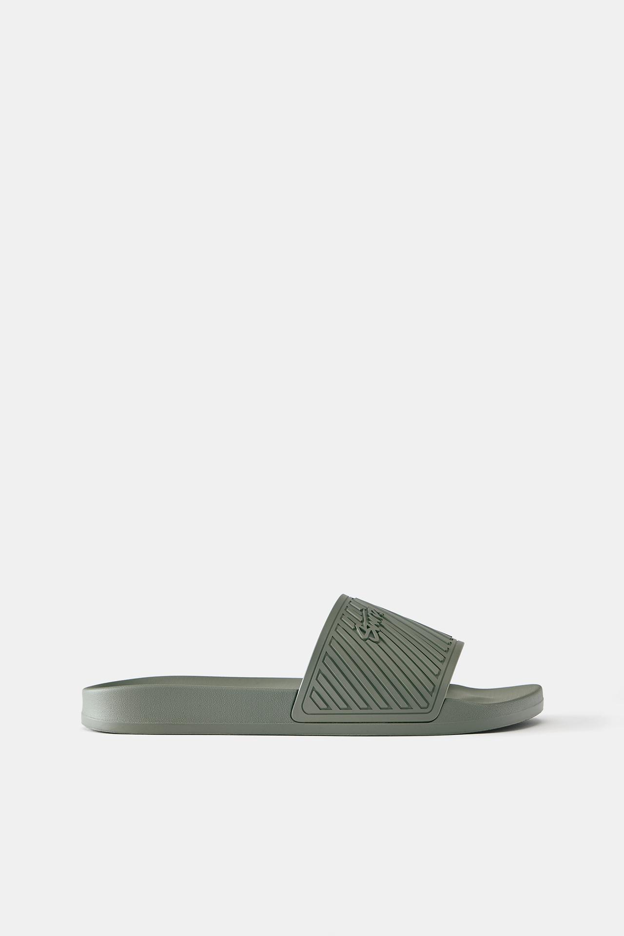 STWD rubberised sandals — Khaki