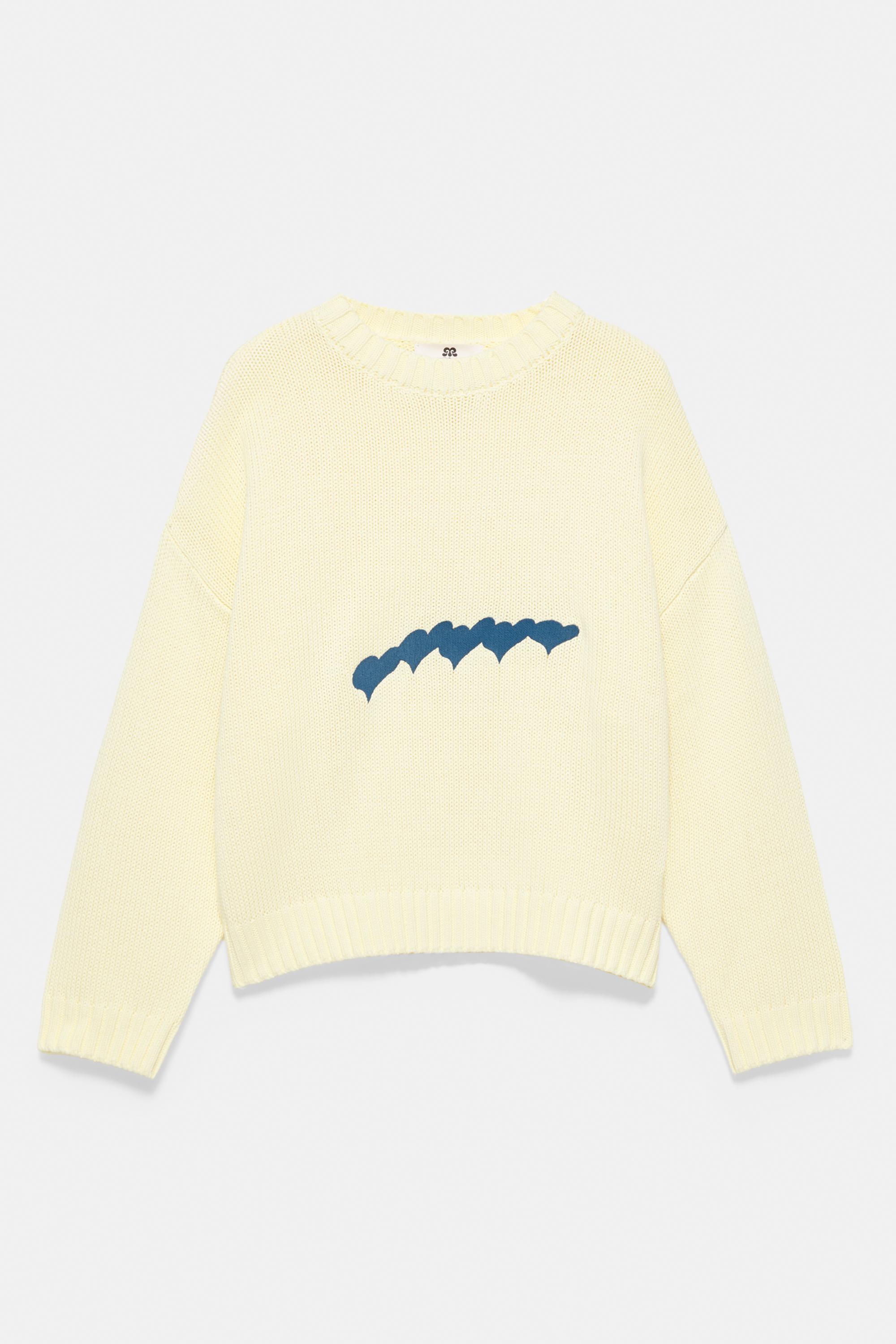 Oversize heart jumper — Yellow