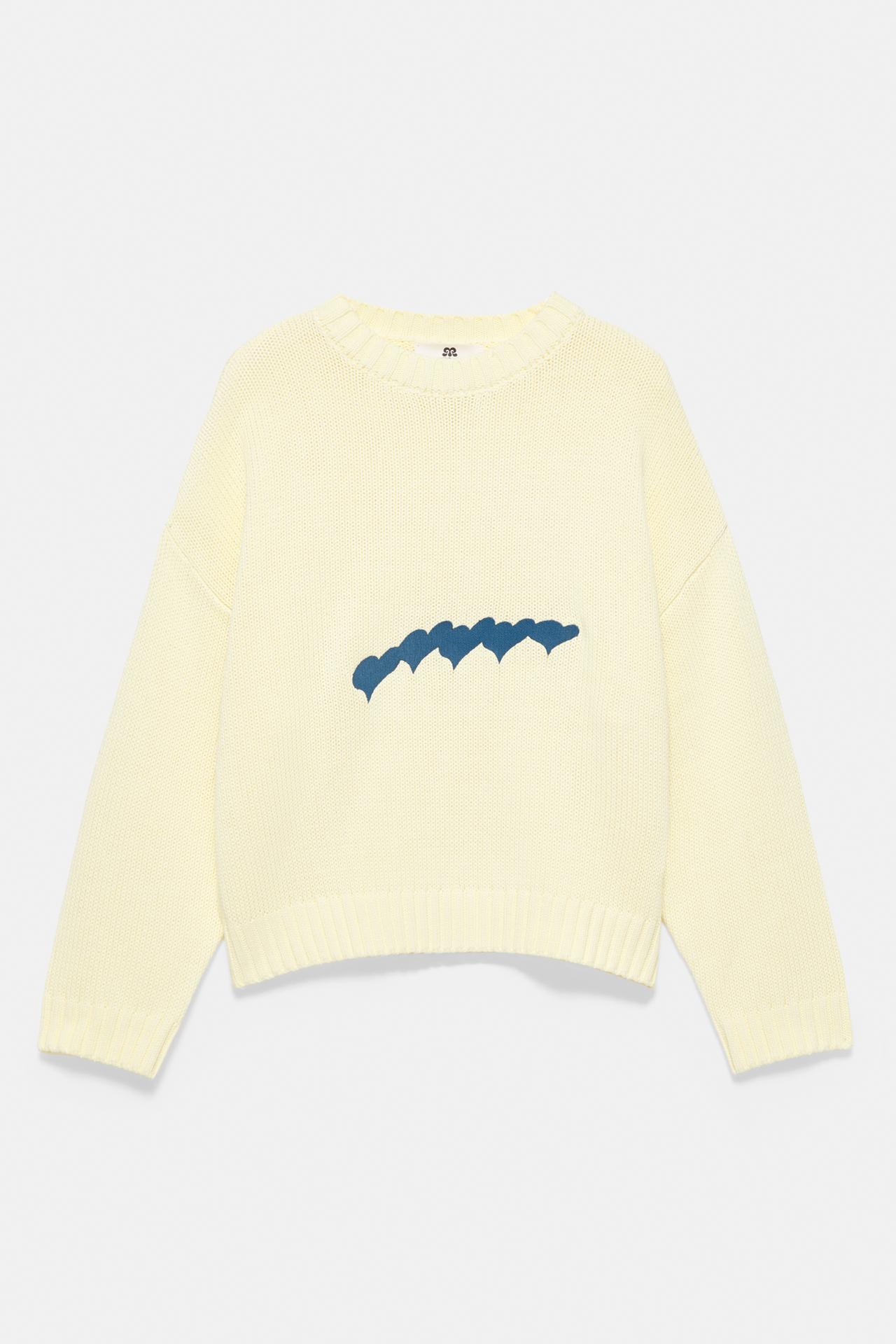Oversize heart jumper — Yellow