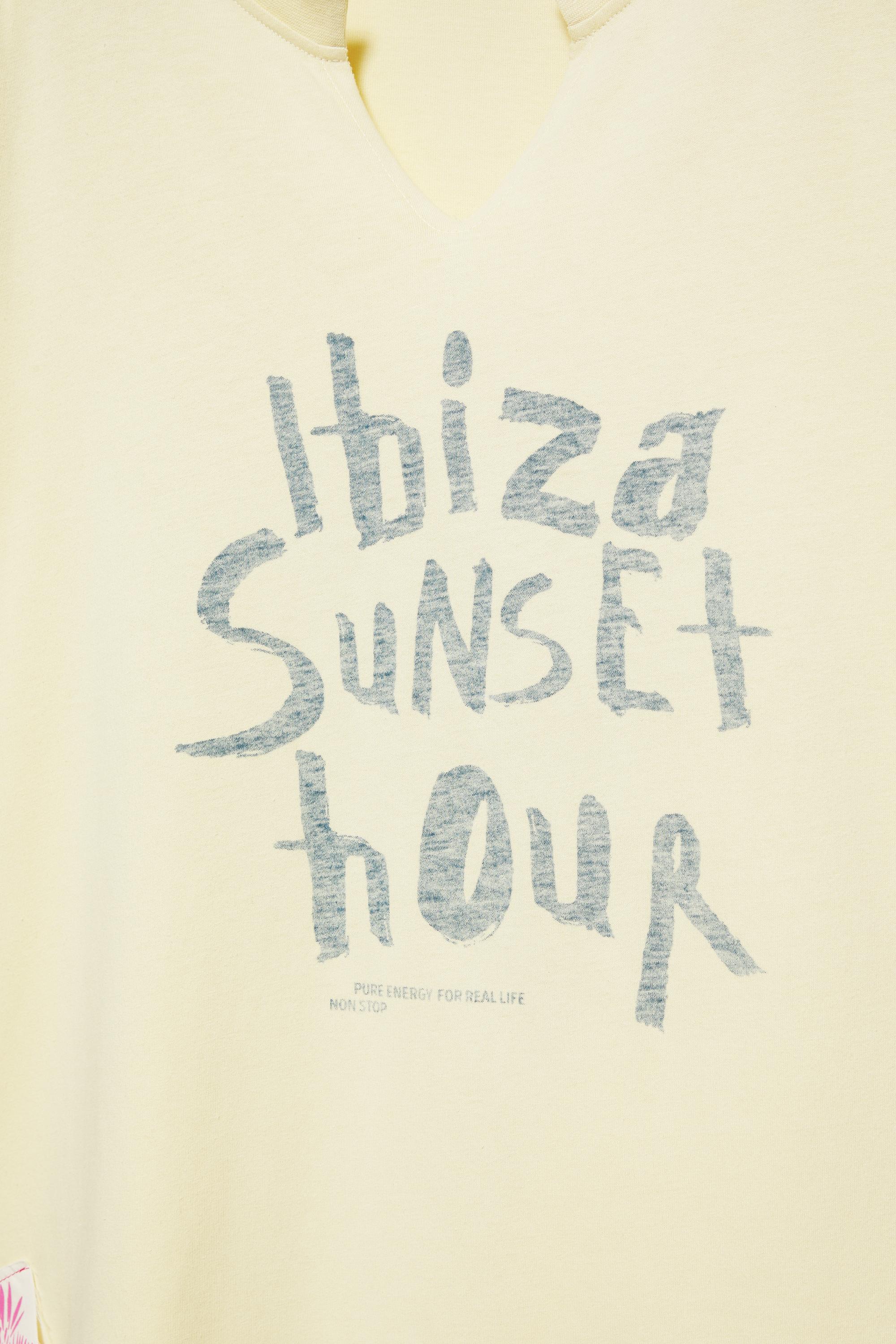 Ibiza Sunset Hour T-shirt — Yellow