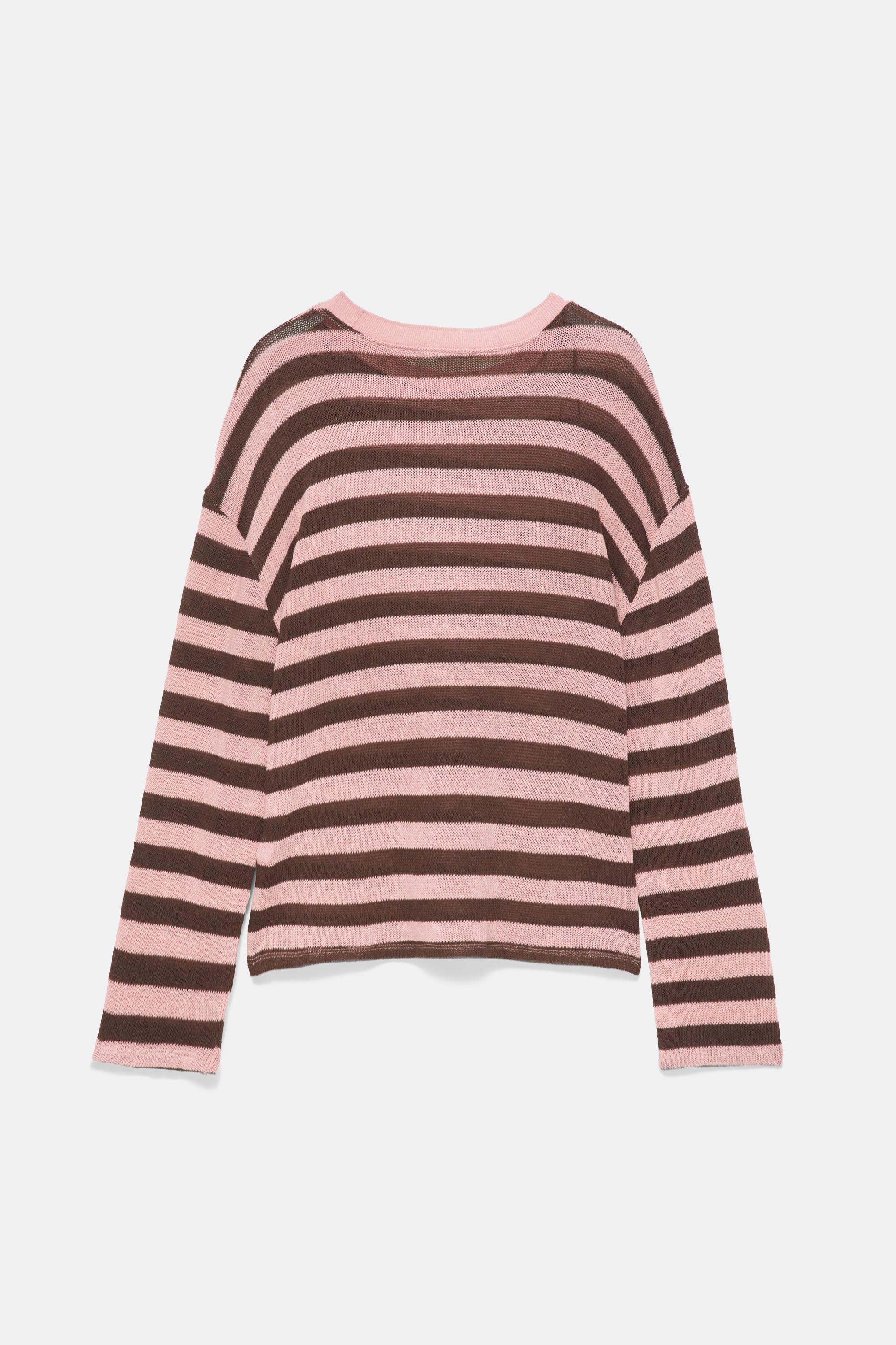 Striped knit T-shirt — Striped