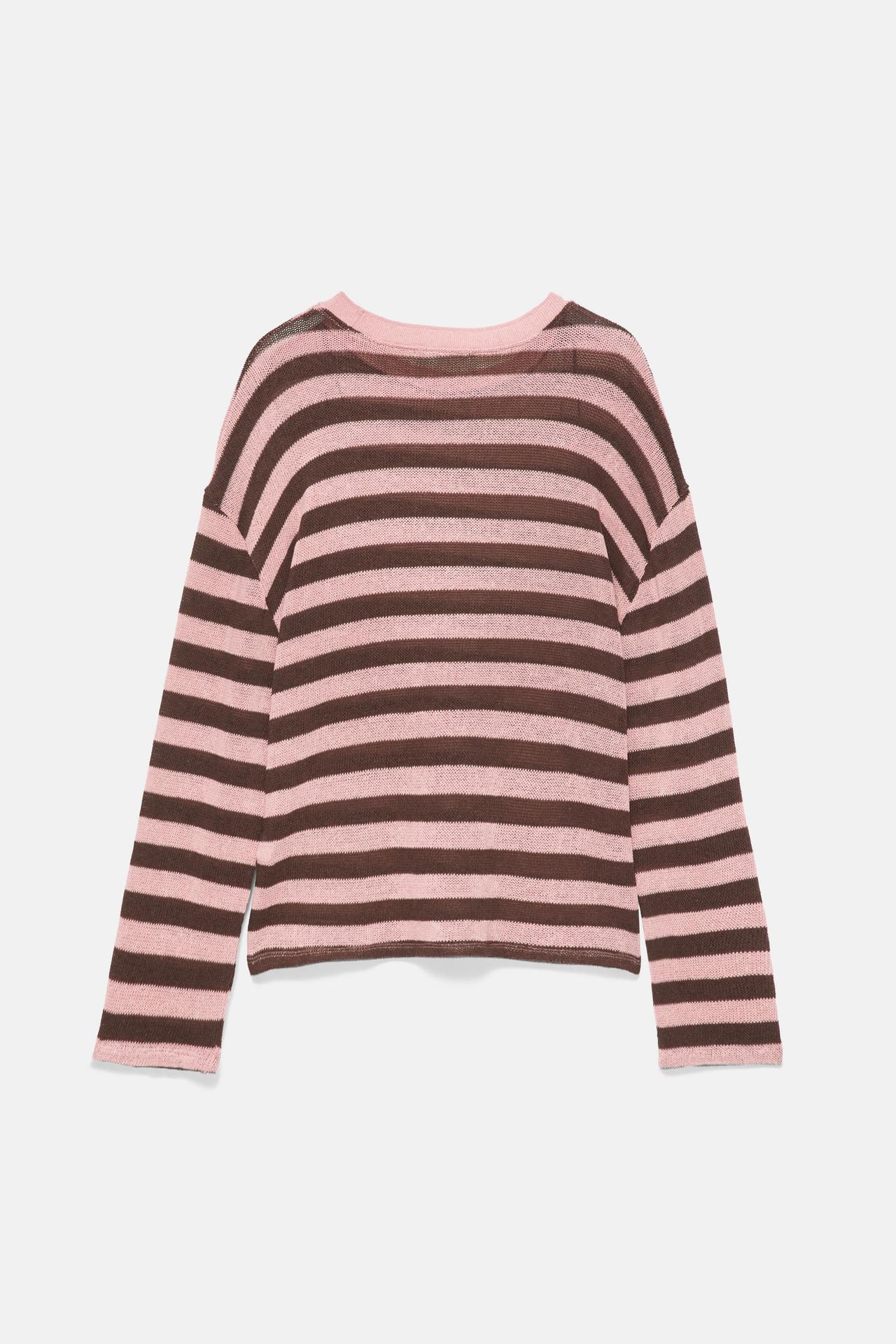 Striped knit T-shirt — Striped