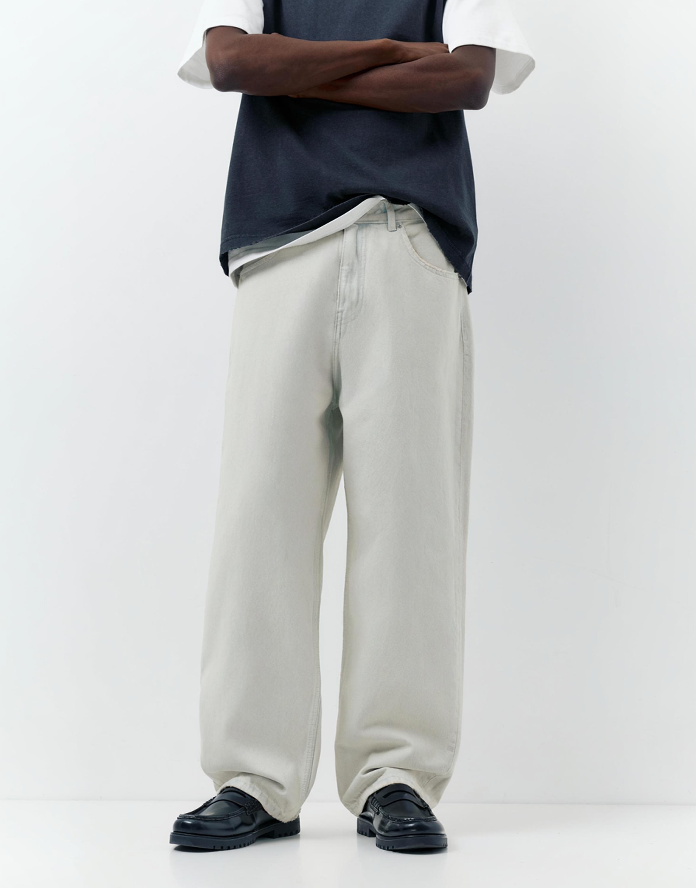 Relaxed fit baggy jeans — Sky blue