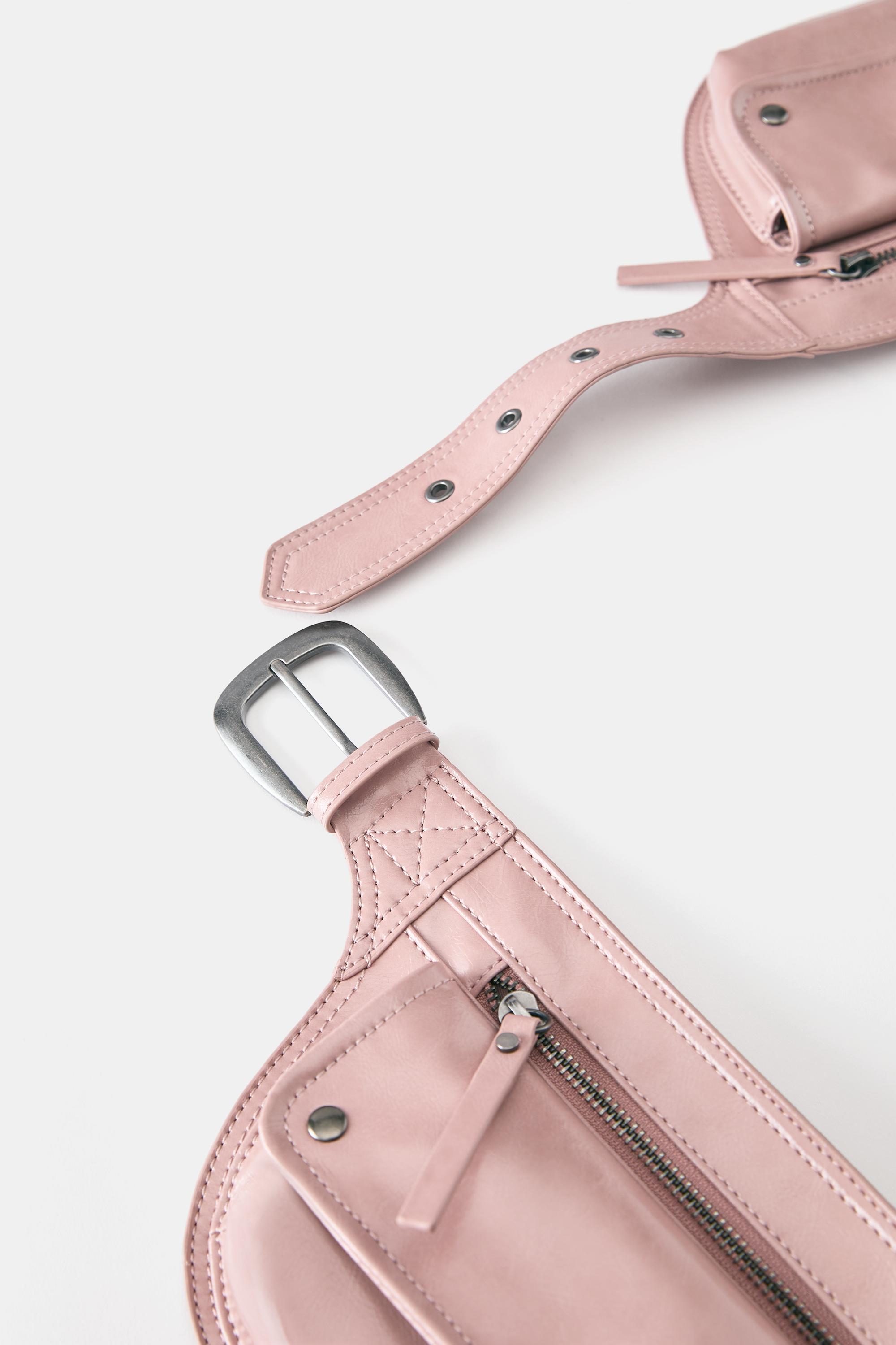 Belt-style belt bag — Pink