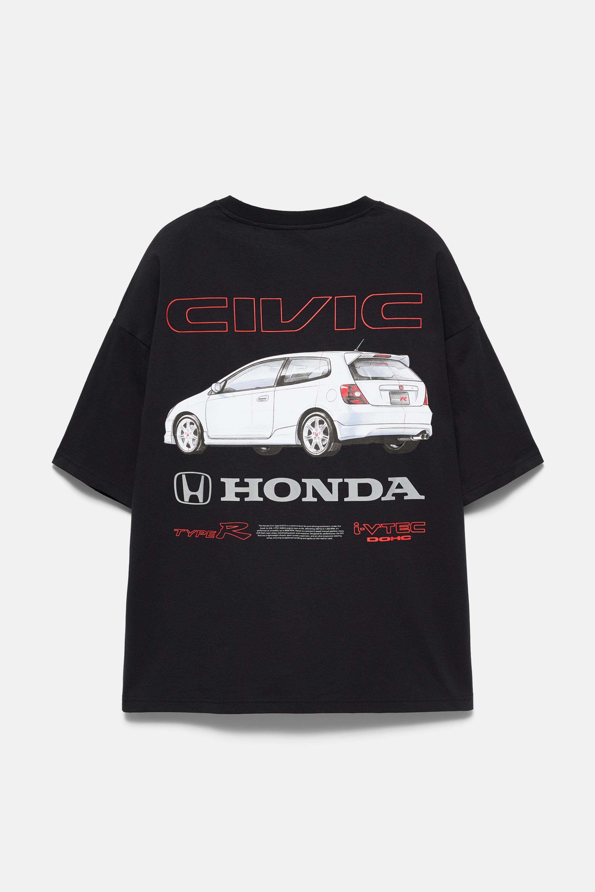 Honda Civic Graphic T-shirt — Anthracite grey