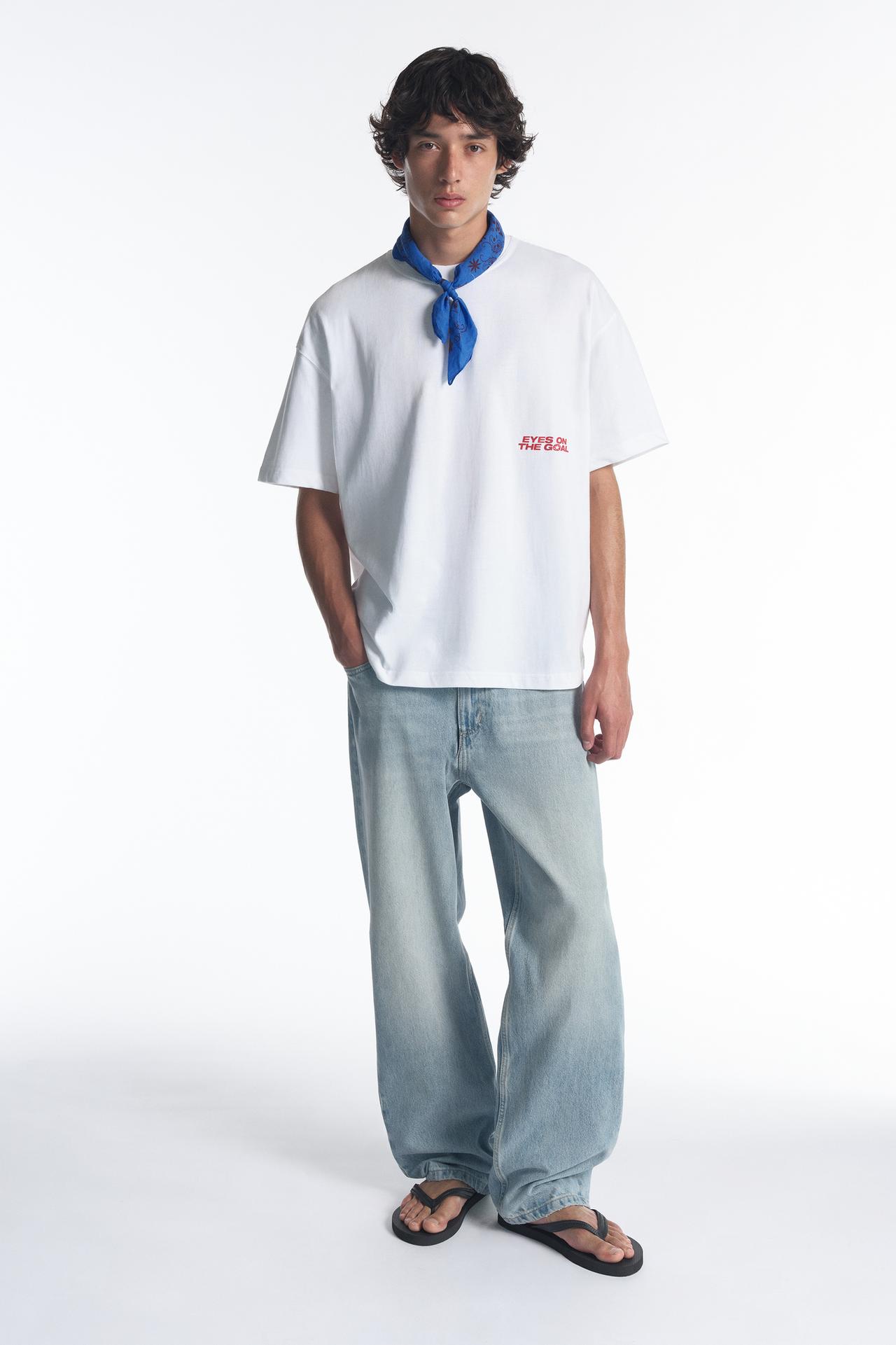 STWD red star T-shirt — White