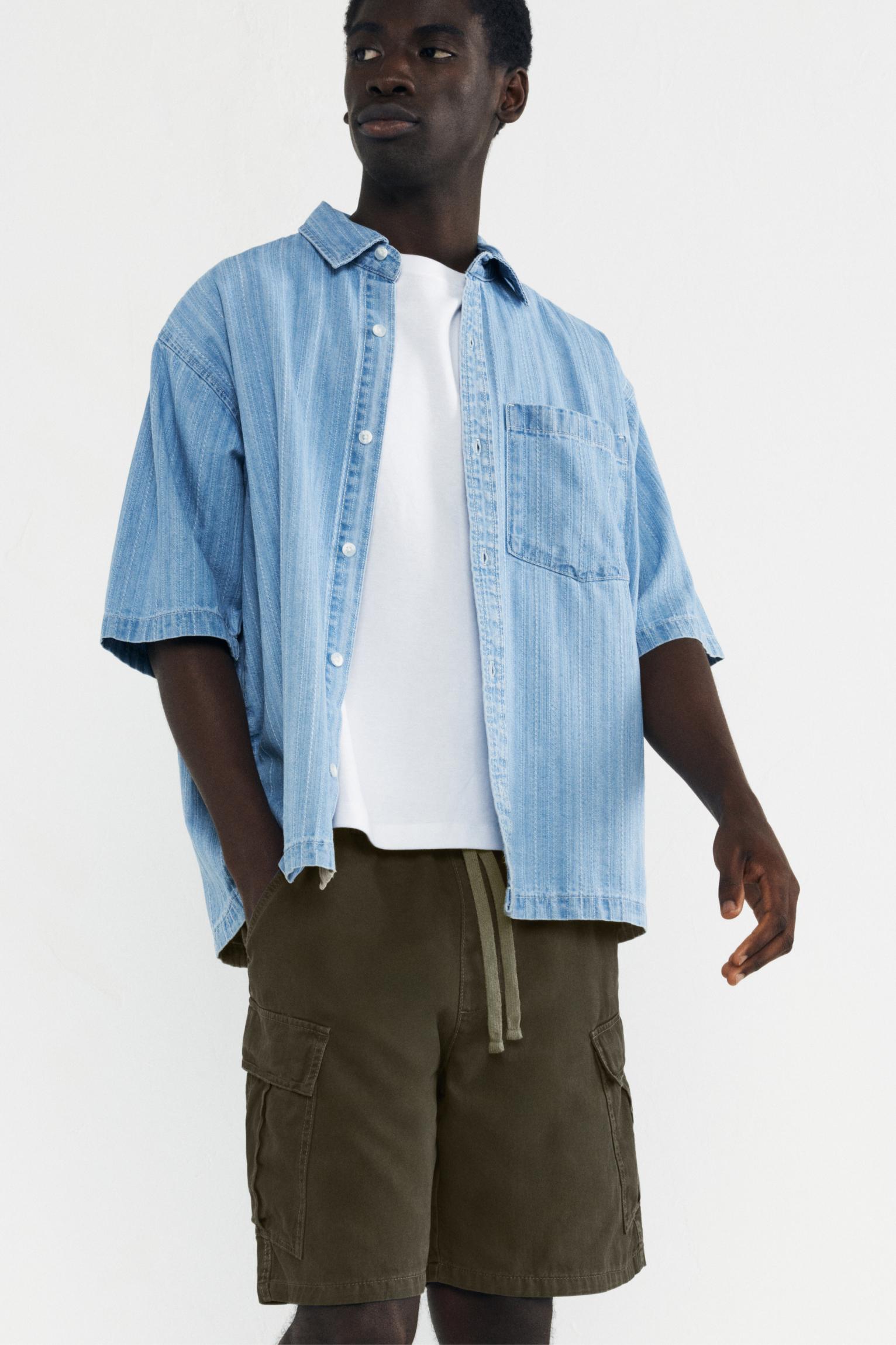 Cargo Bermuda shorts — Dark green