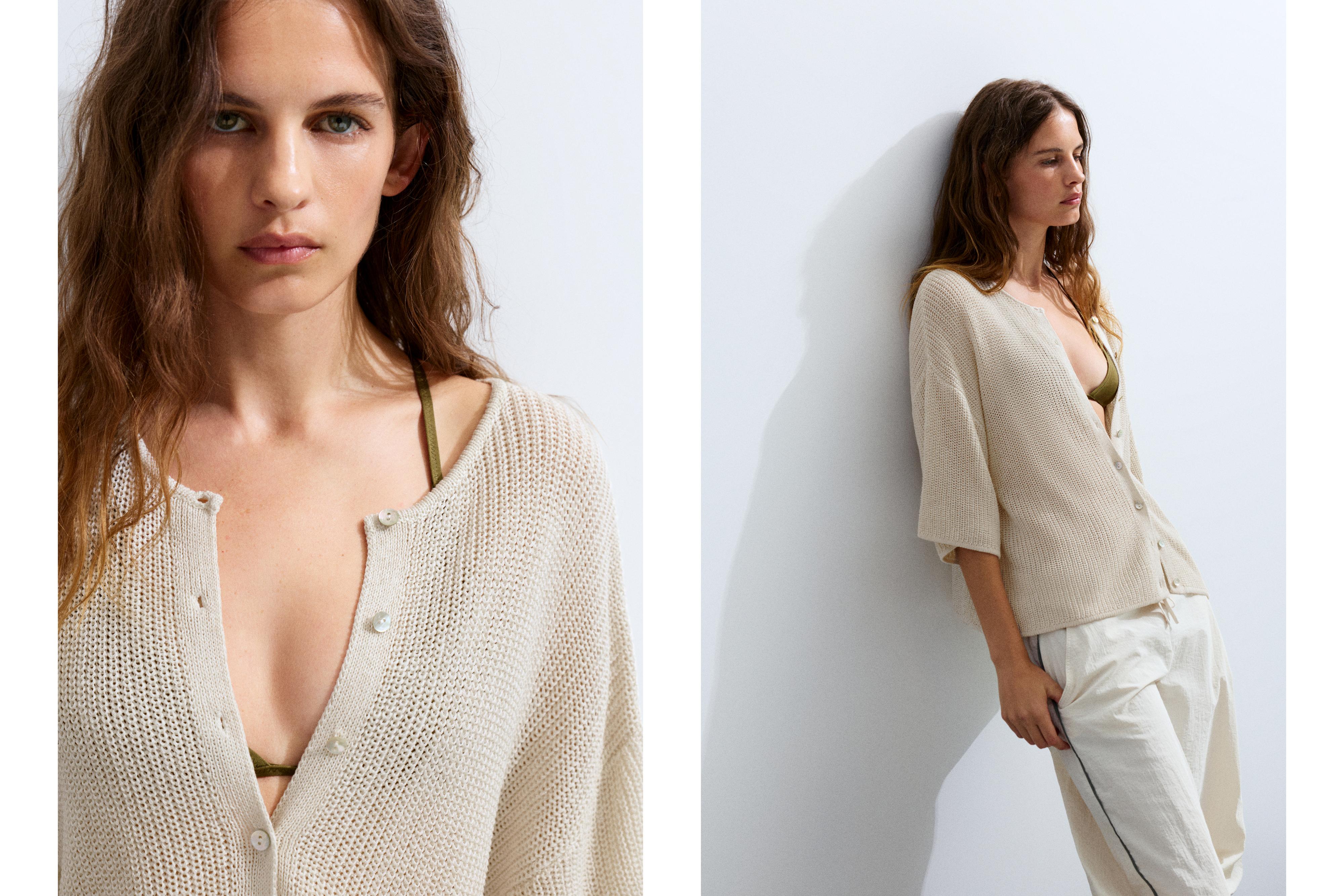 Kısa kollu düğmeli hırka - Görsel 18