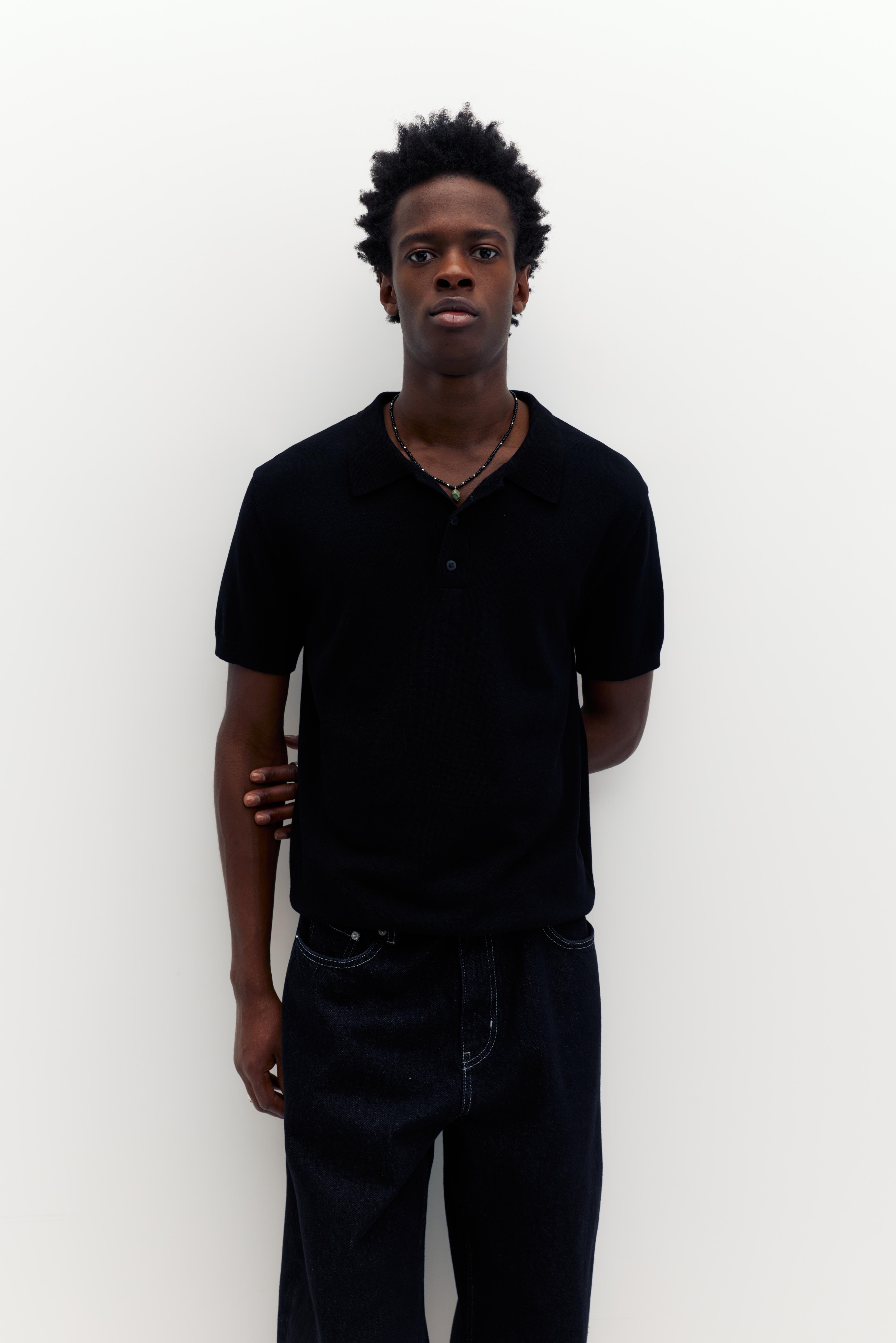 Kısa kollu örgü polo - Görsel 90