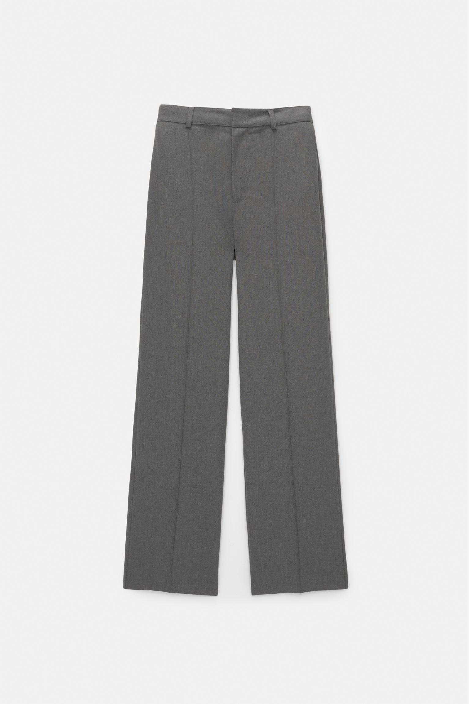 Smart trousers with seam detail — Grey