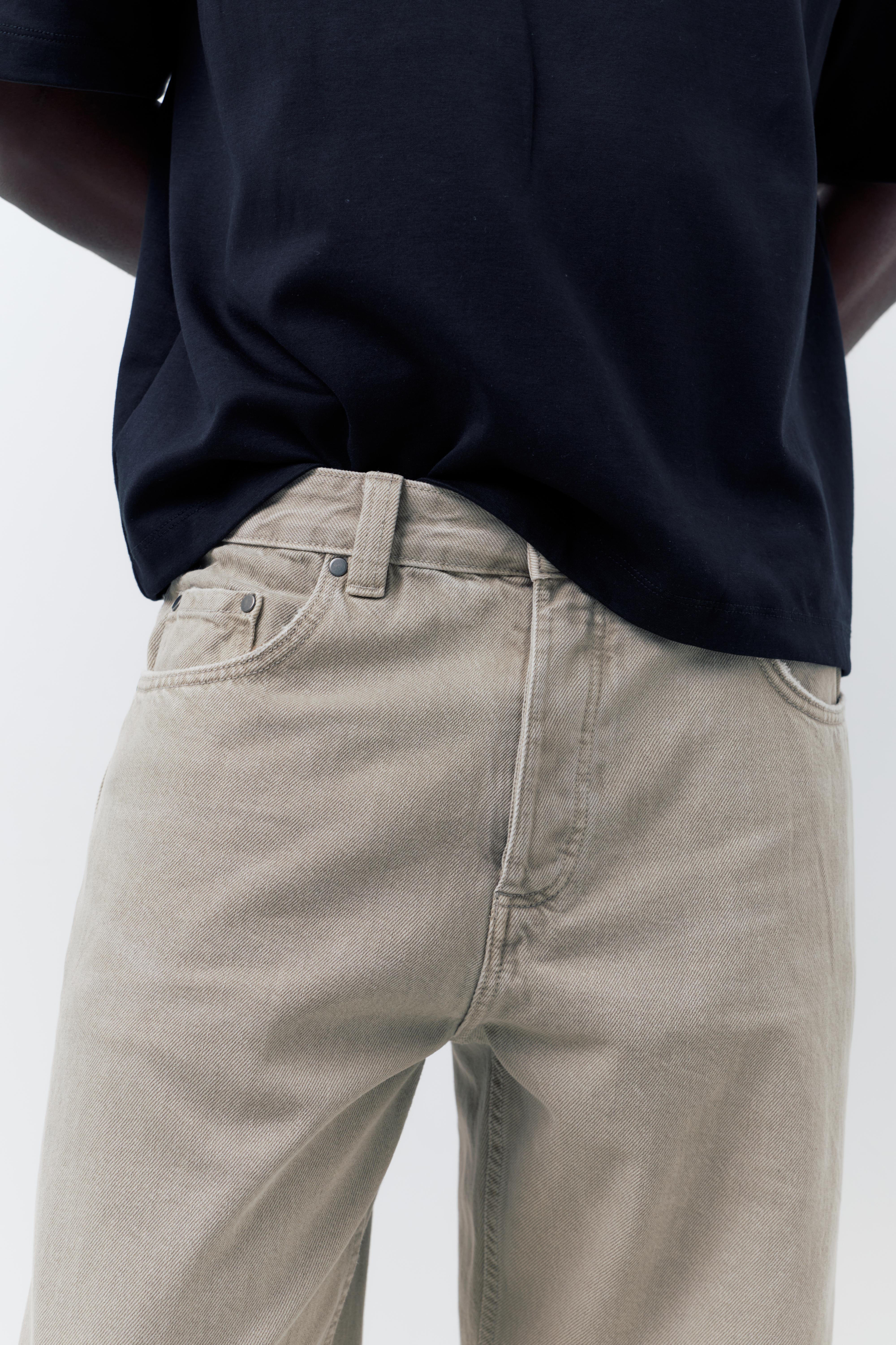 Regular straight-leg jeans — Pale grey