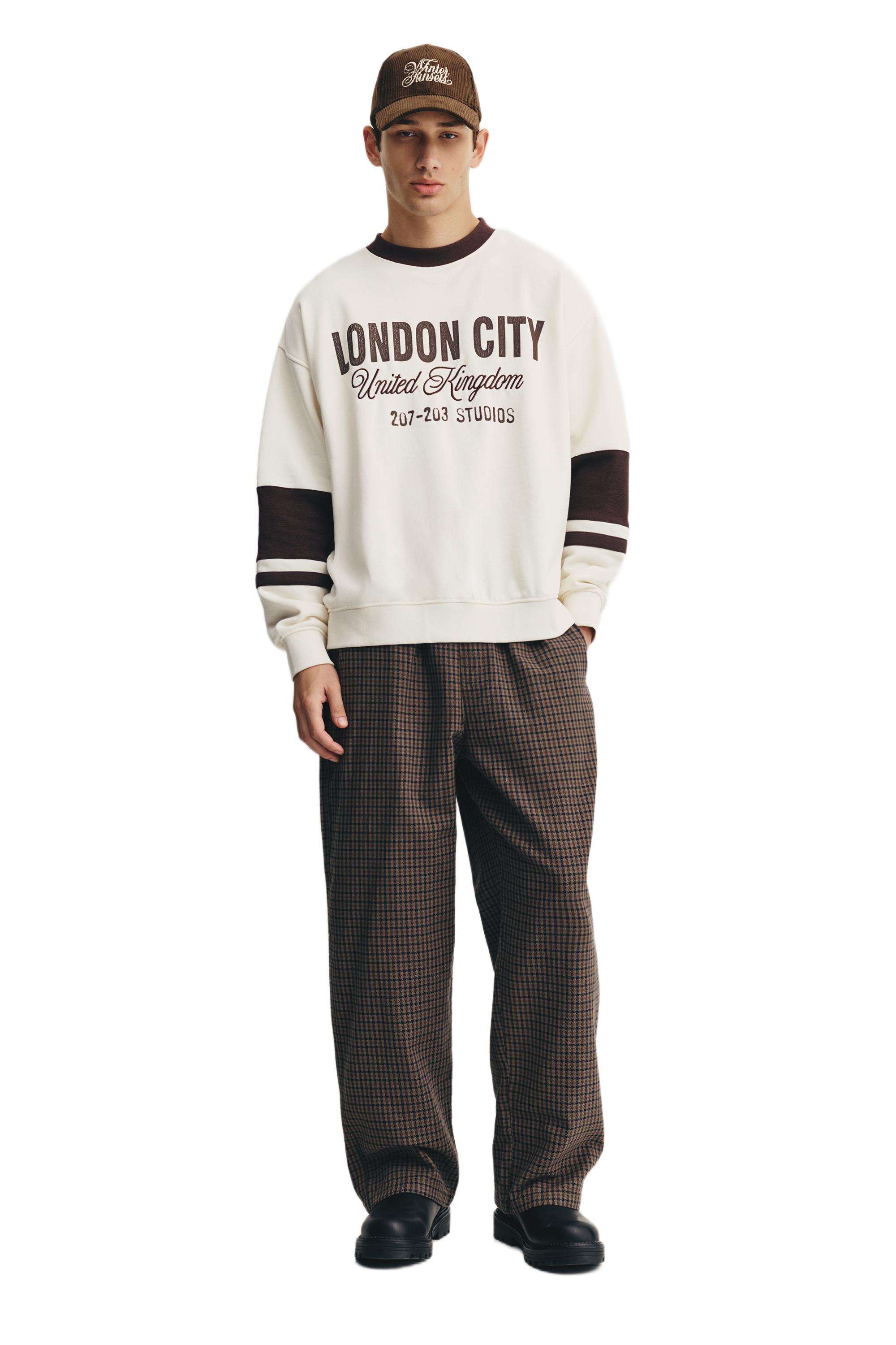 London City grafik sweatshirt - Görsel 15