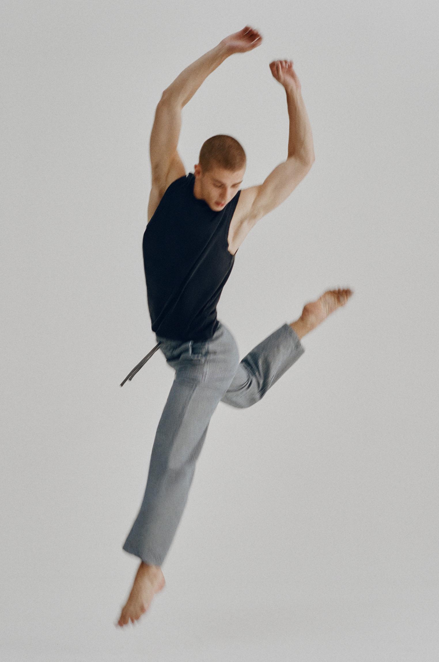 Denim joggers — Blue