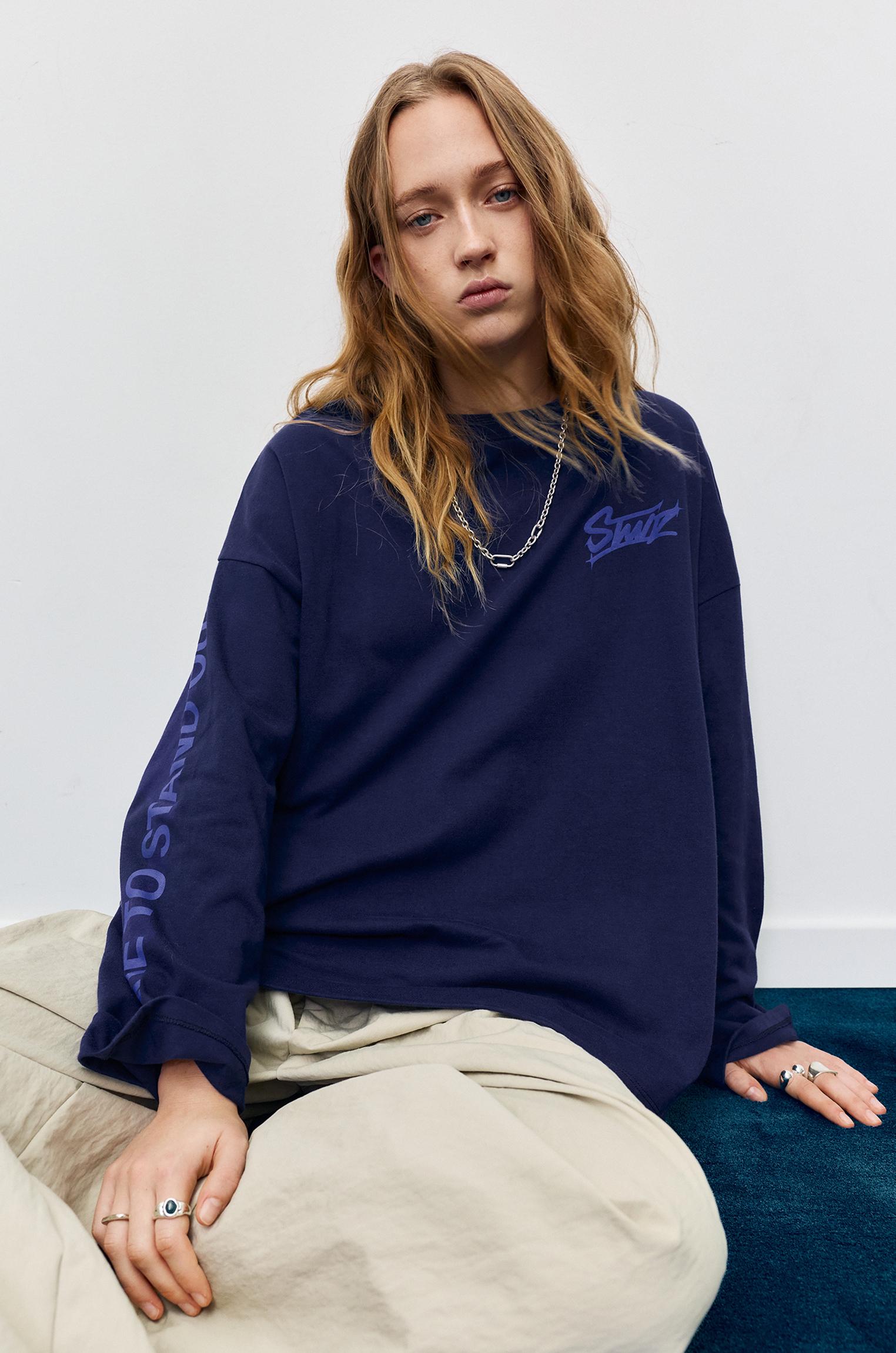 STWD graphic T-shirt — Navy