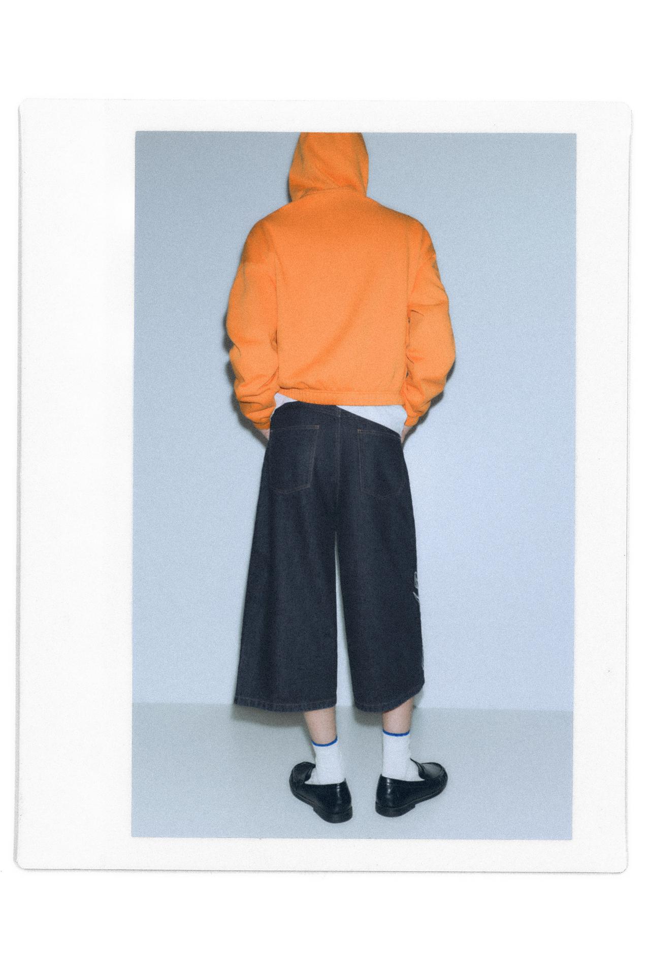 Embroidered STWD jorts — Navy