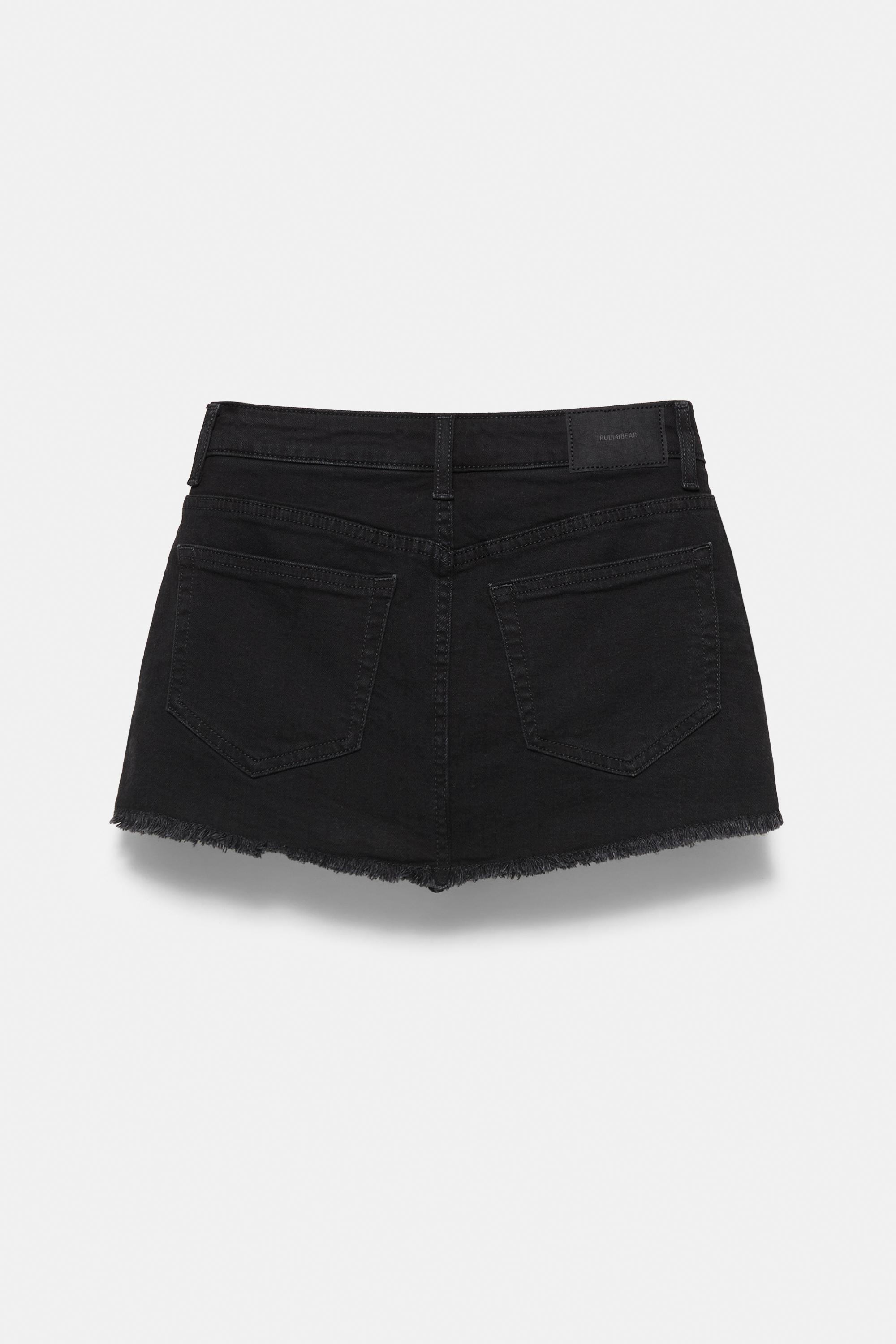 Denim skort — Black
