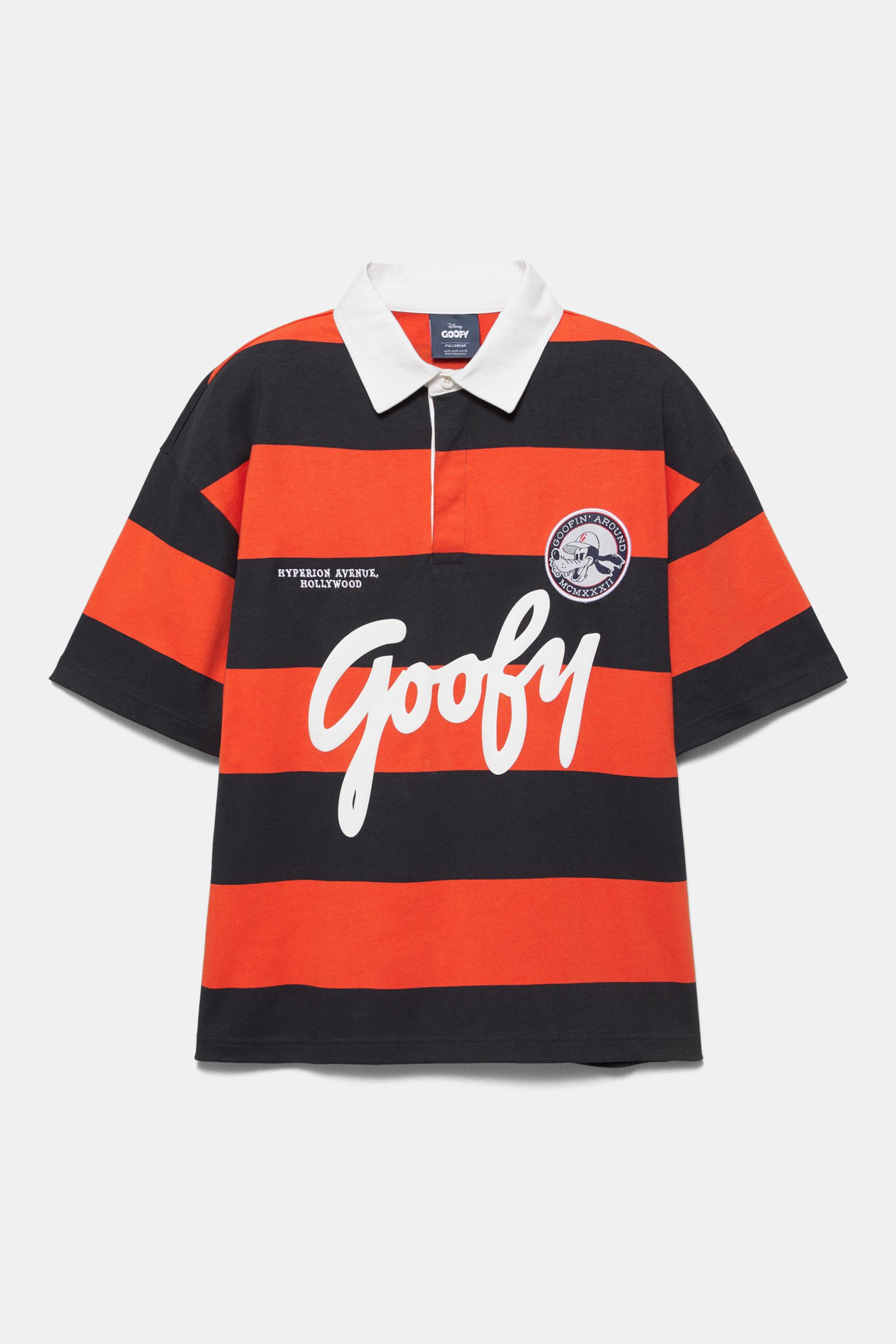 Goofy çizgili polo tişört - Görsel 7