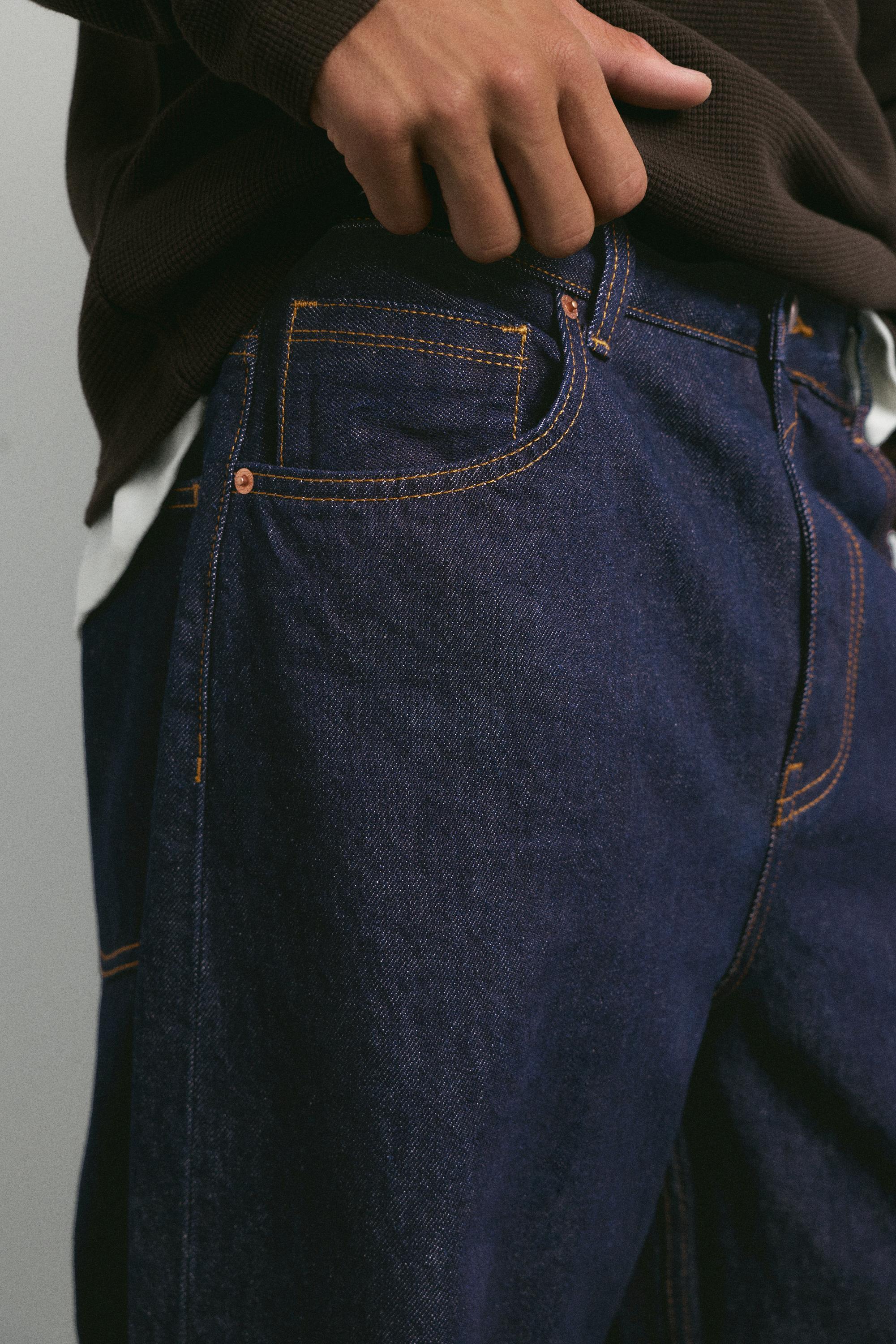 Relaxed baggy jeans — Navy