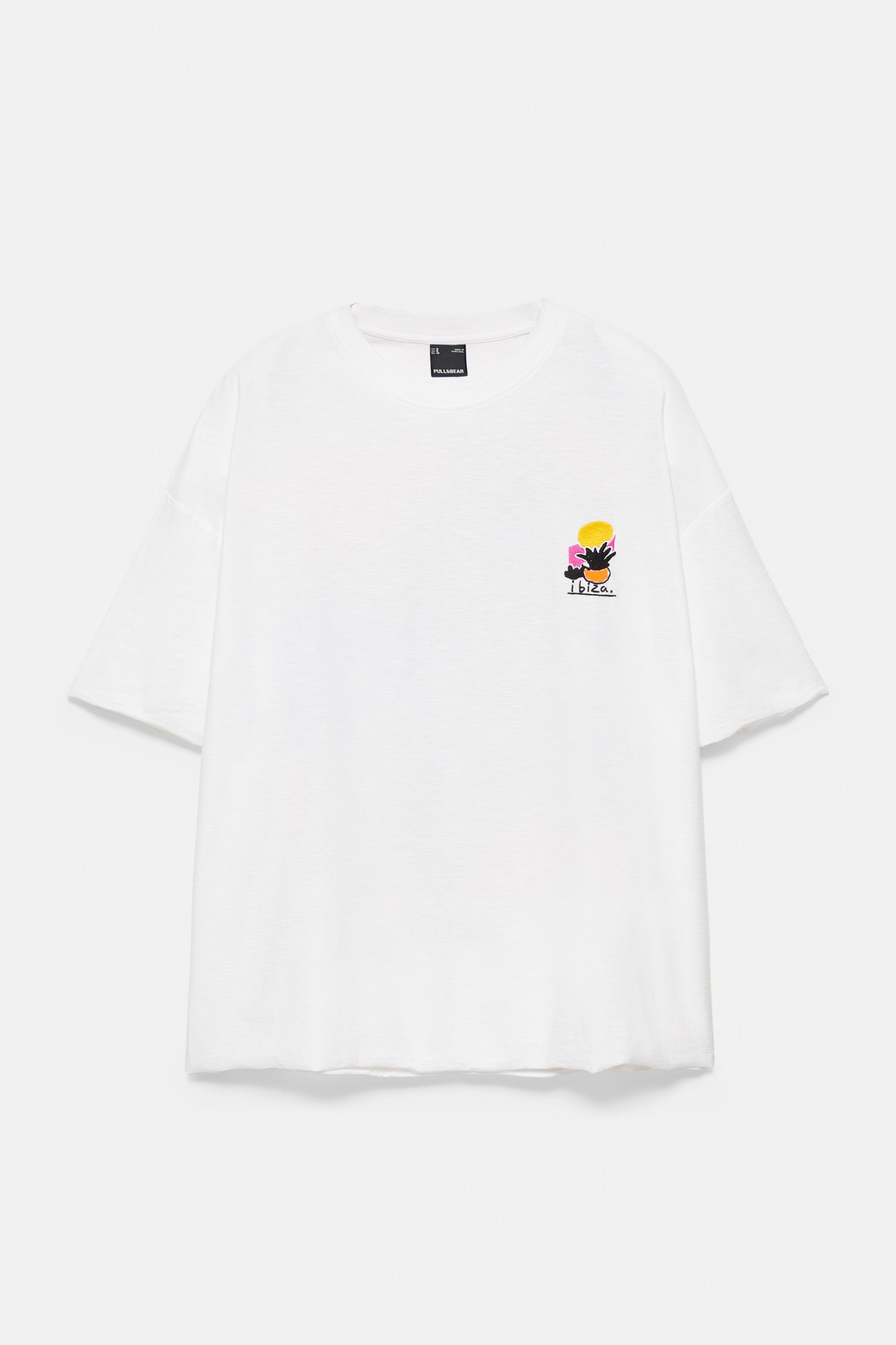 Ibiza graphic boxy-fit T-shirt — White