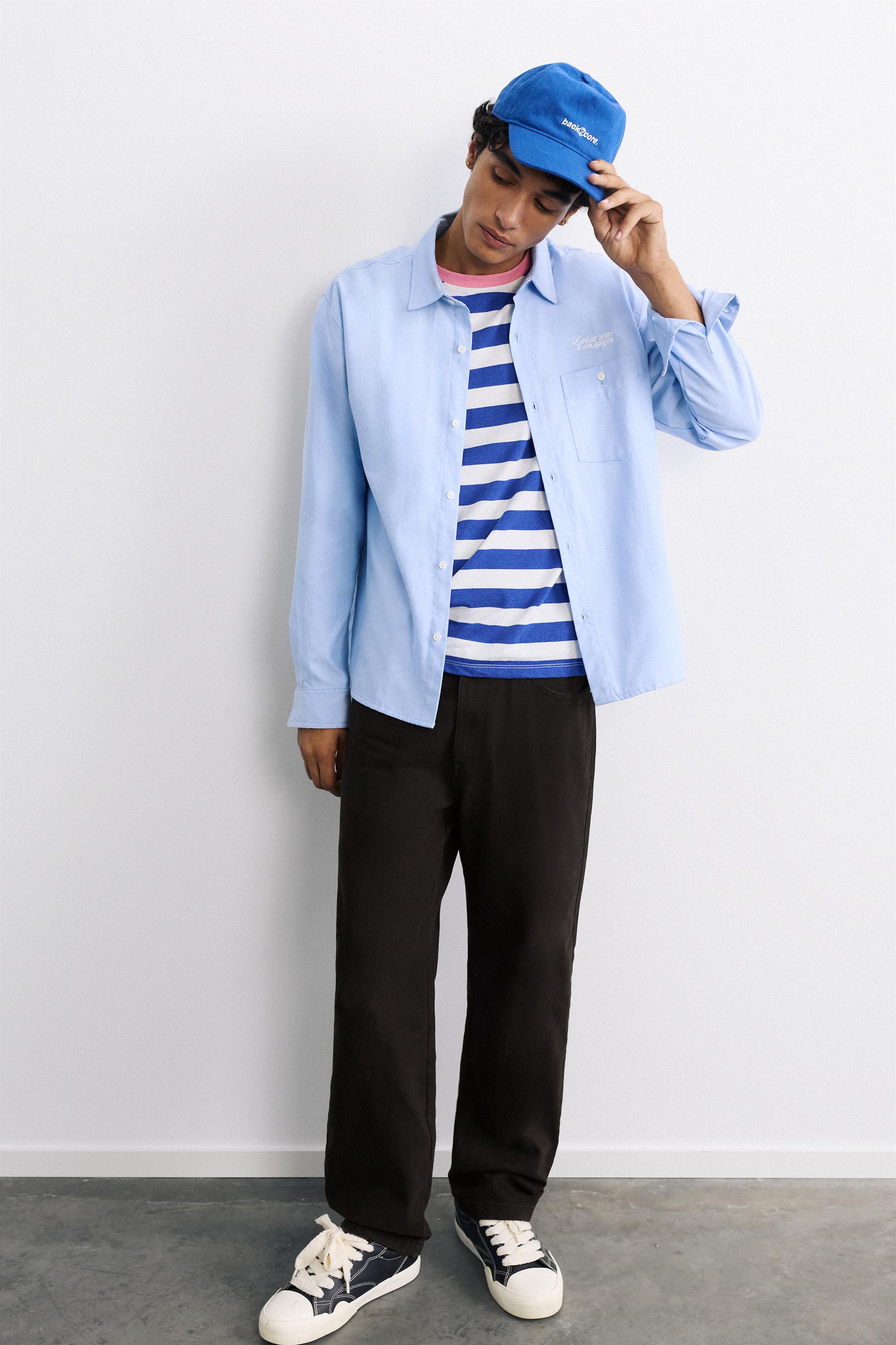 Straight-leg trousers — Black
