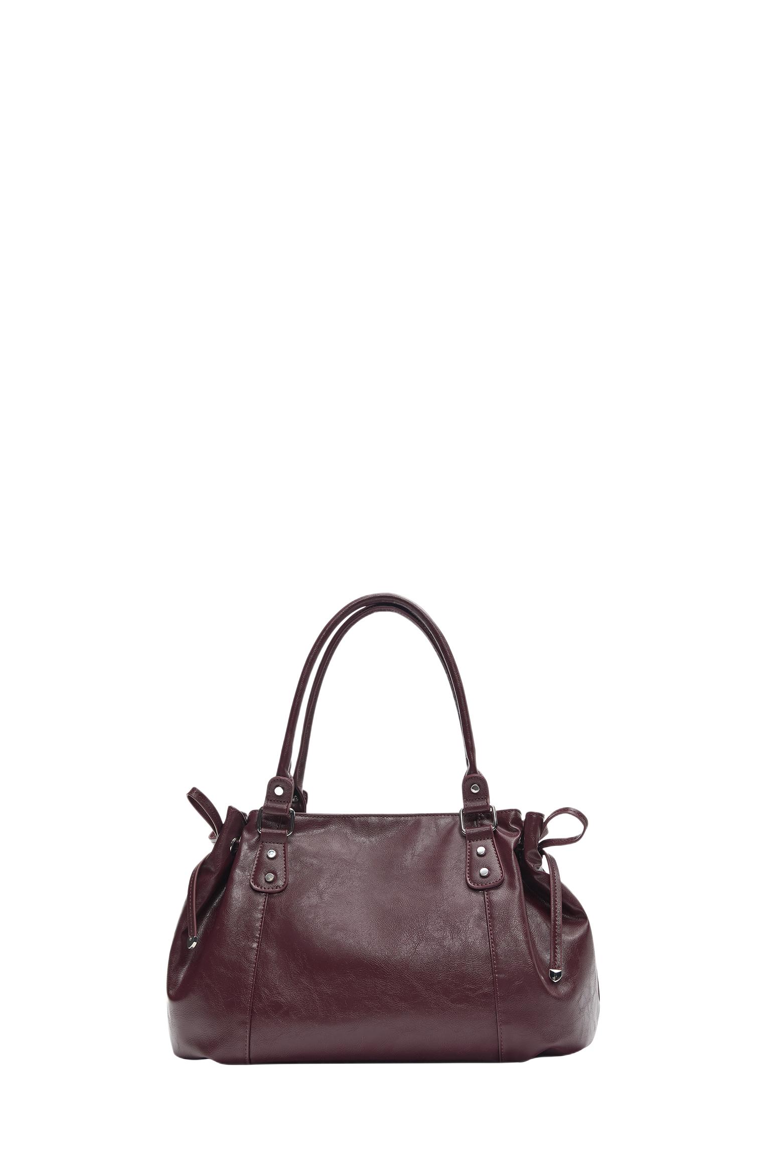 Bow detail tote bag — Burgundy