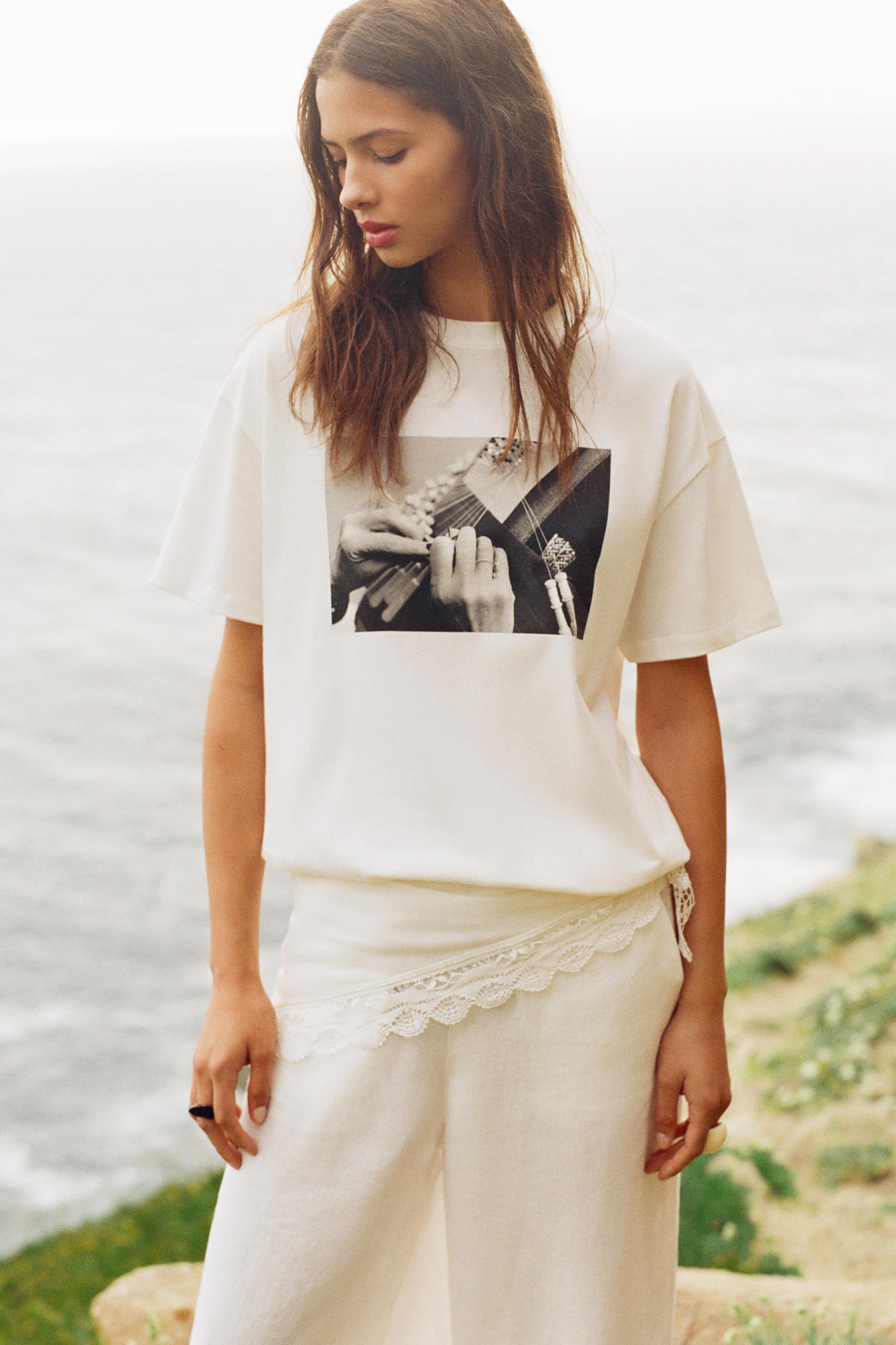 Encaixe de Camariñas x Pull&Bear 100% linen bandana — Off white