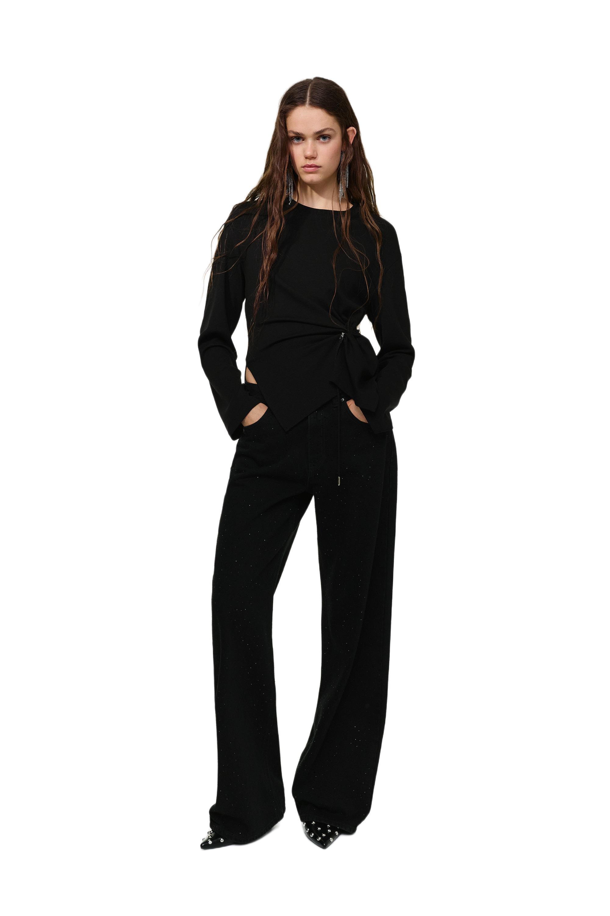 Uzun kollu aplike top - Görsel 34