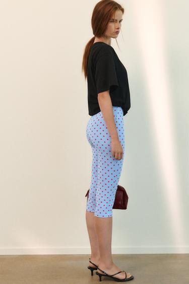 Polka dot capris — Pastel blue 4