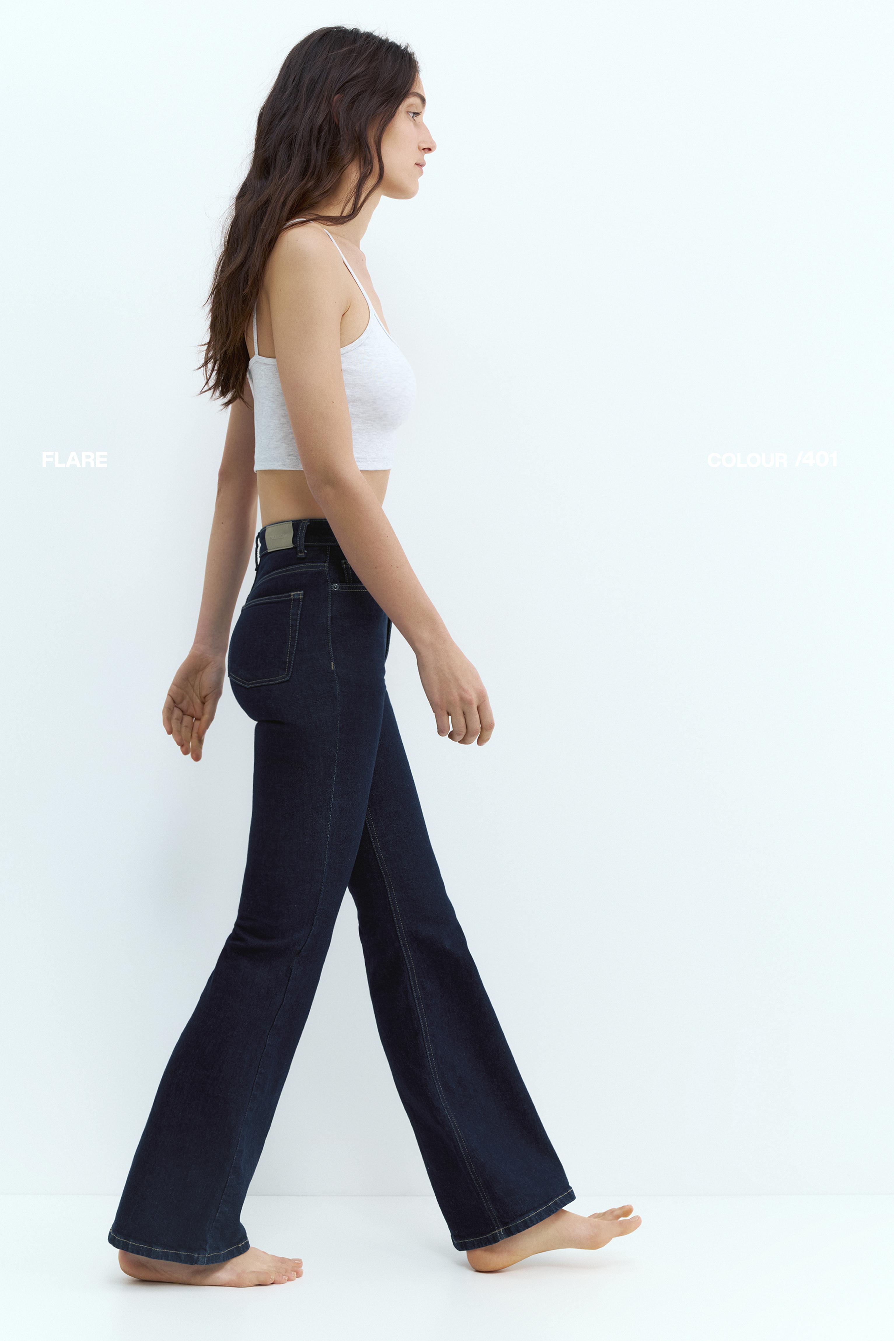 Yüksek bel çan paça jean - Görsel 47