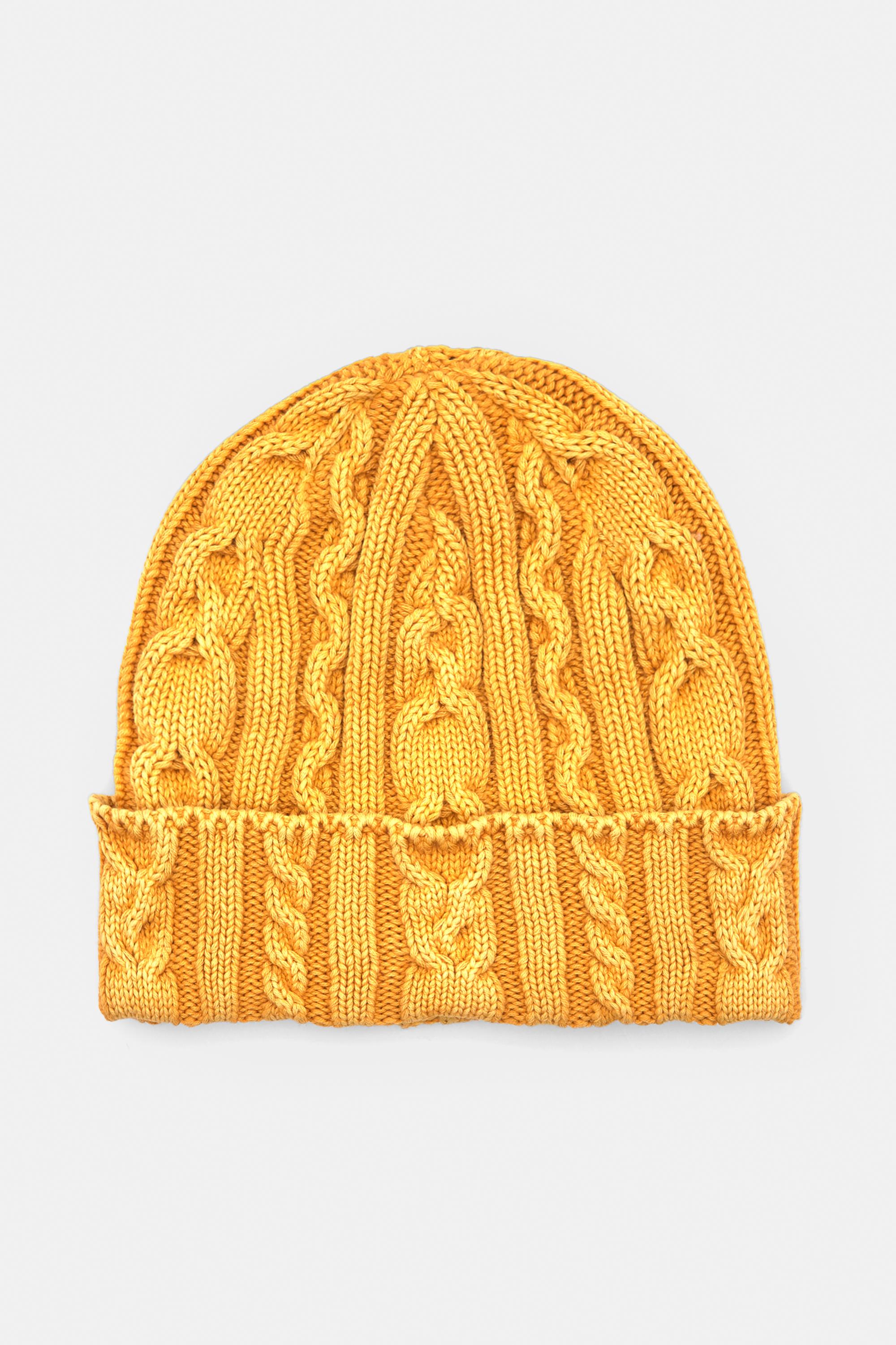 Beanie Mit Zopfmuster