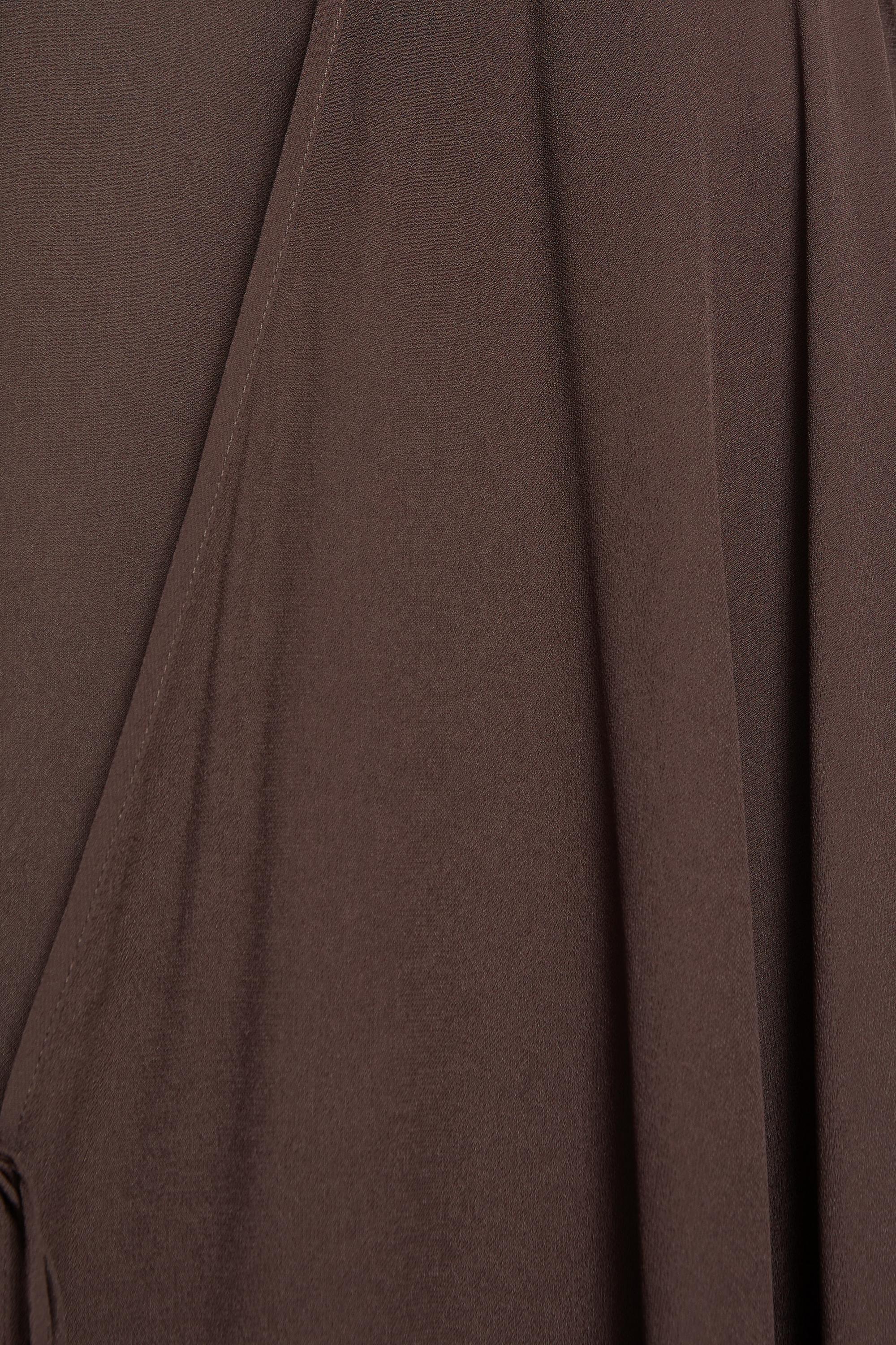 Flowing cape blouse — Chocolate
