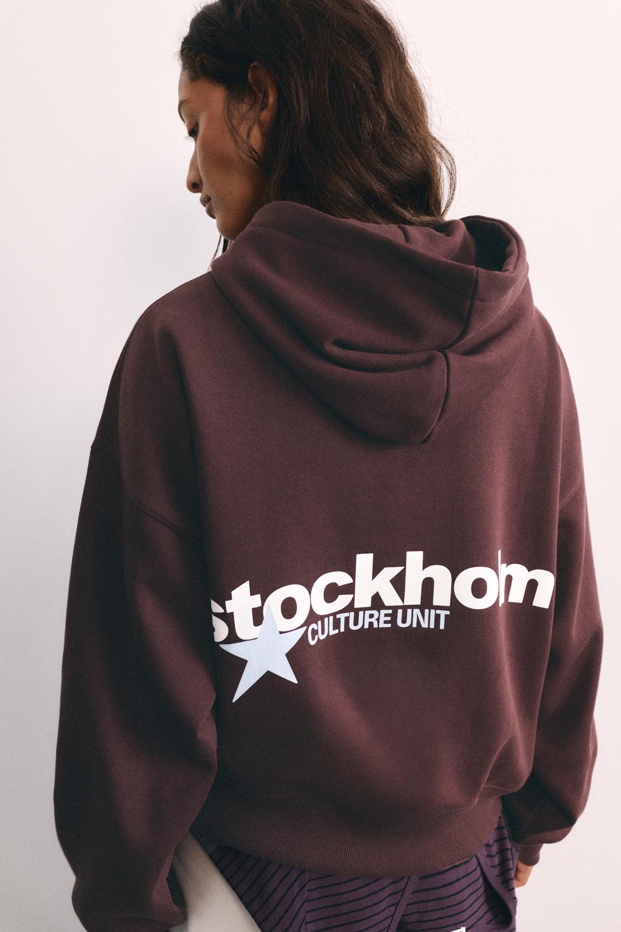 Star graphic hoodie — Maroon