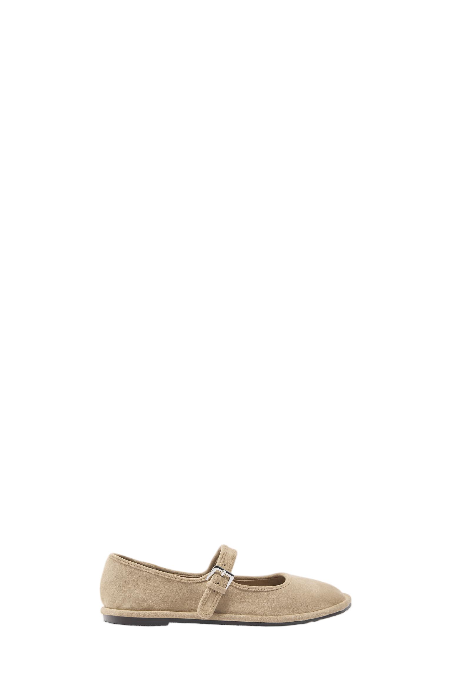 Mary Jane ballerina shoes — Sand