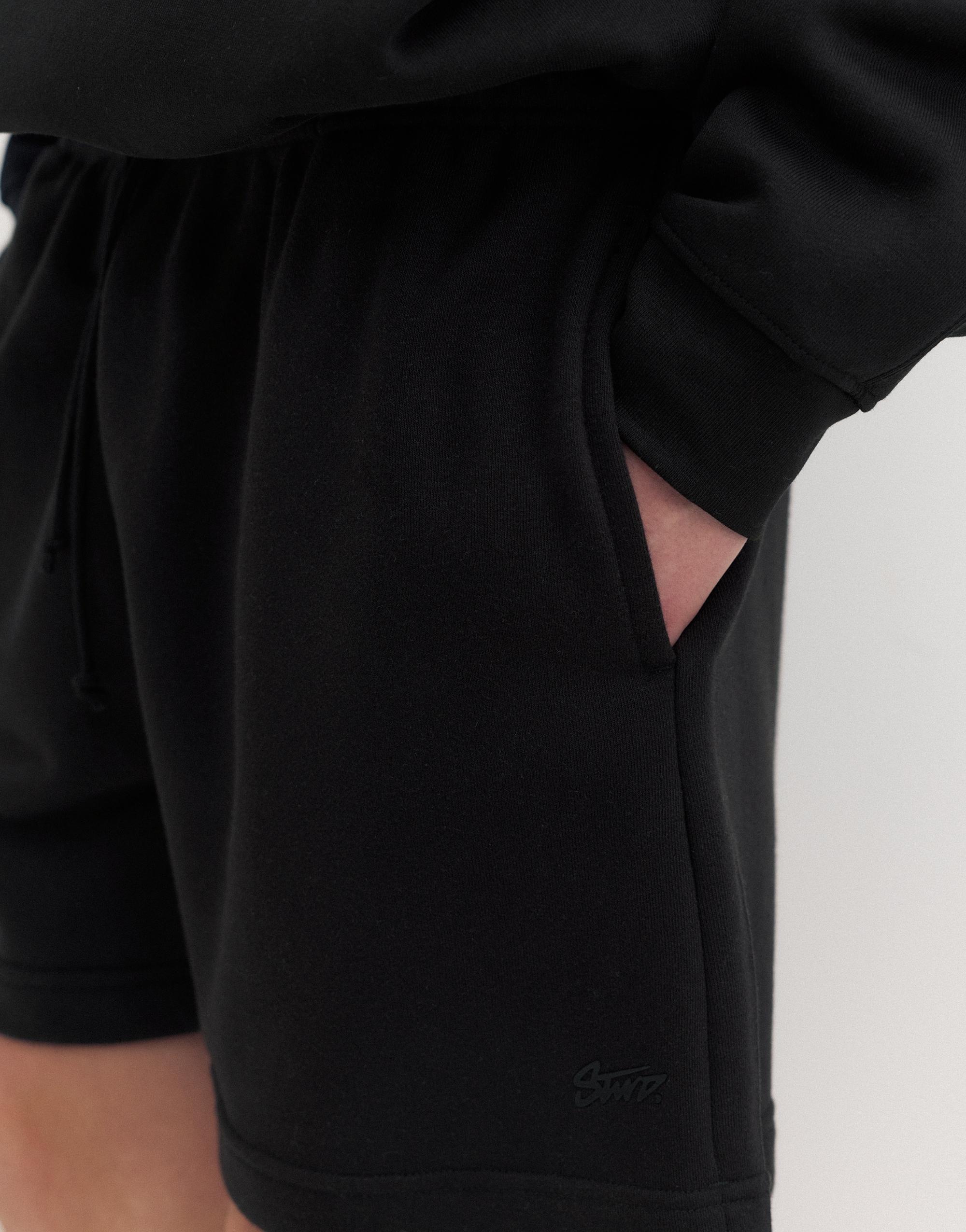 STWD jogger Bermuda shorts — Black