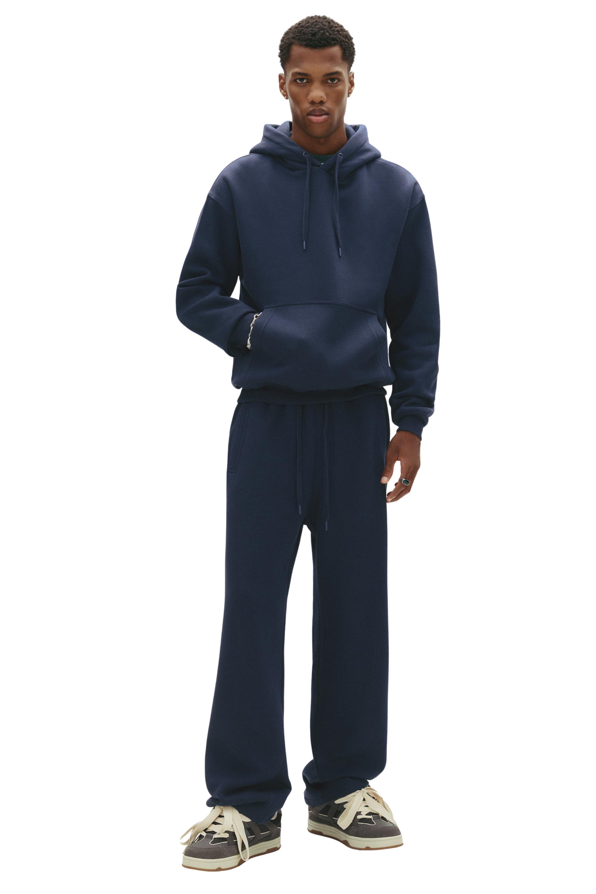 Basic baggy tracksuit bottoms — Navy