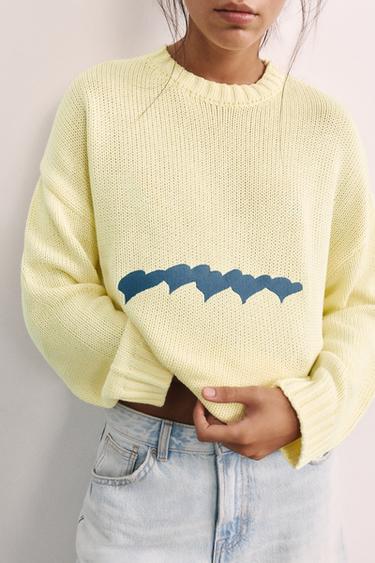 Oversize heart jumper — Yellow 4