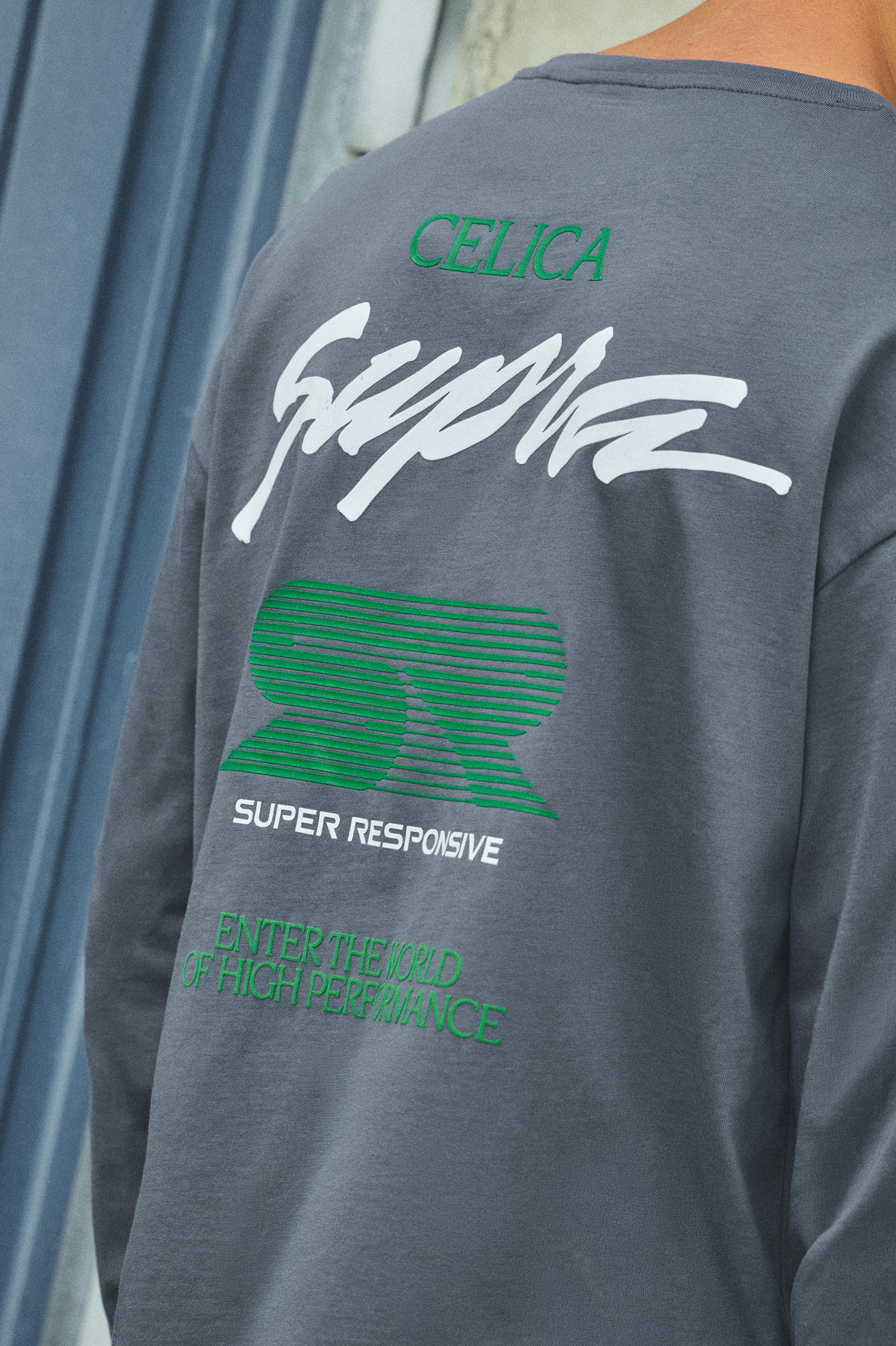 Toyota Celica long sleeve T-shirt — Dark anthracite