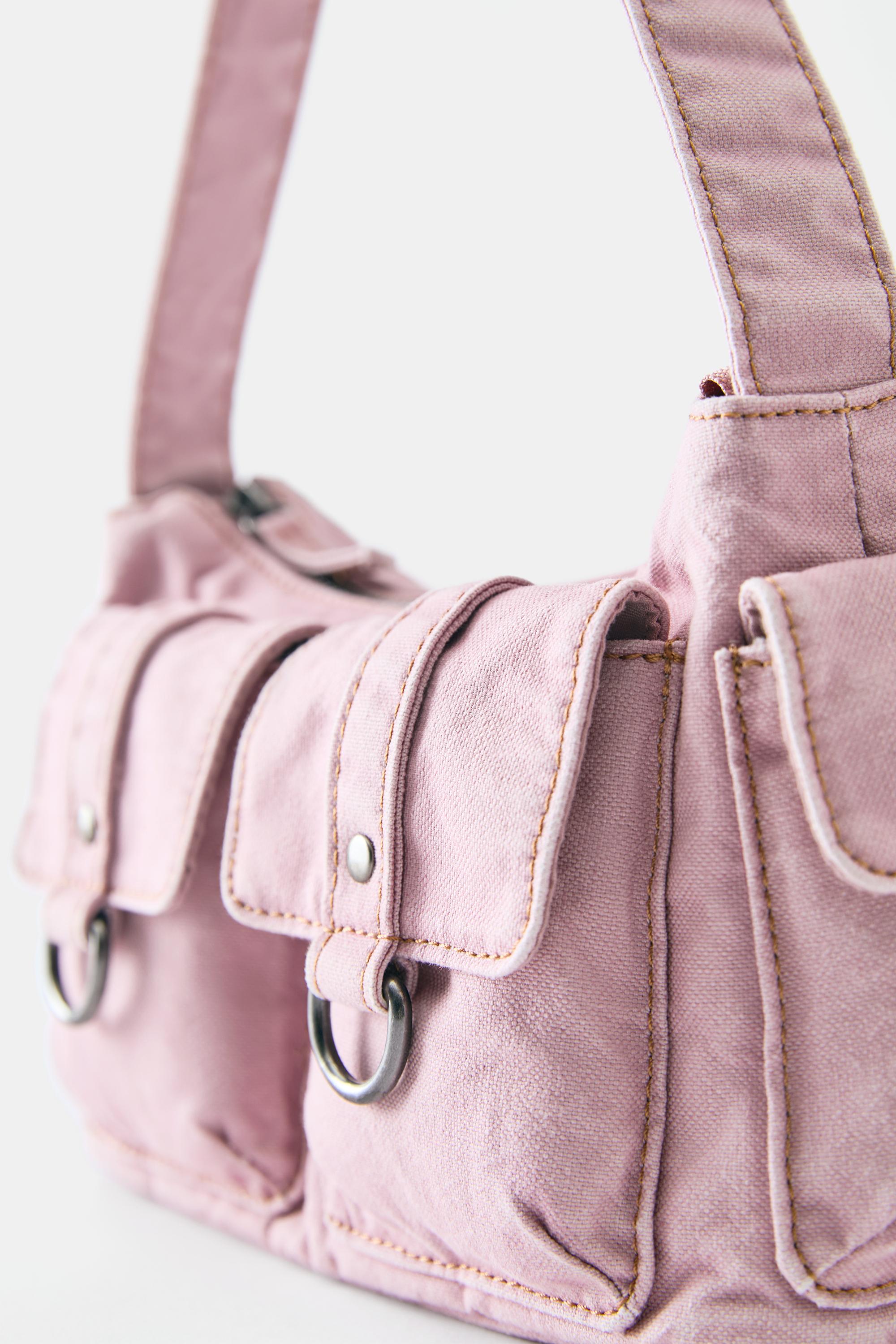Multi-pocket shoulder bag — Pink
