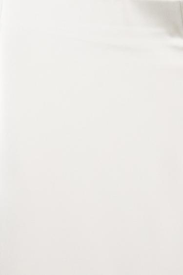Satin straight-leg trousers — Ecru 6