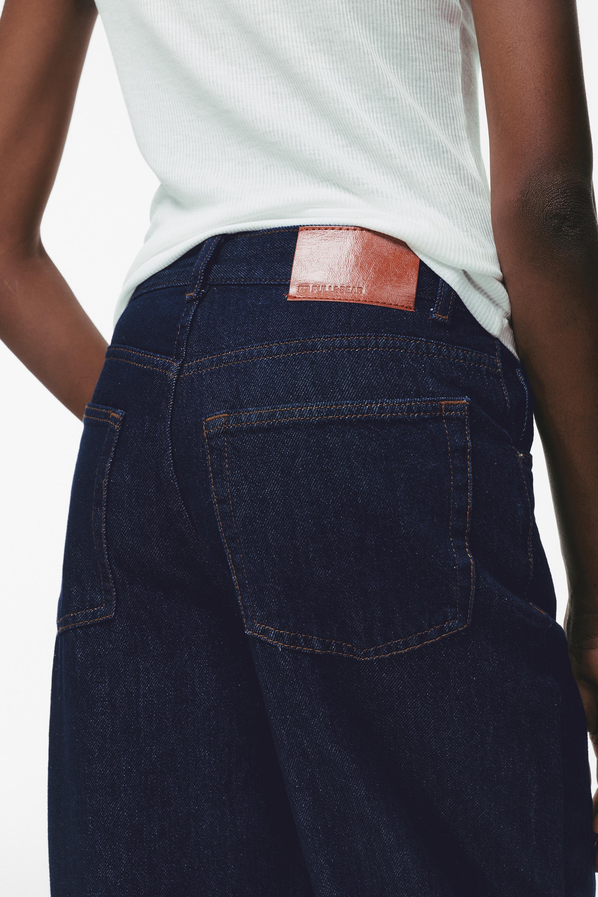 Çapraz kemerli geniş paça jean - Görsel 58