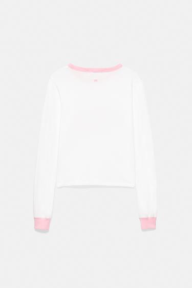 '91' graphic cropped T-shirt — Ice 4