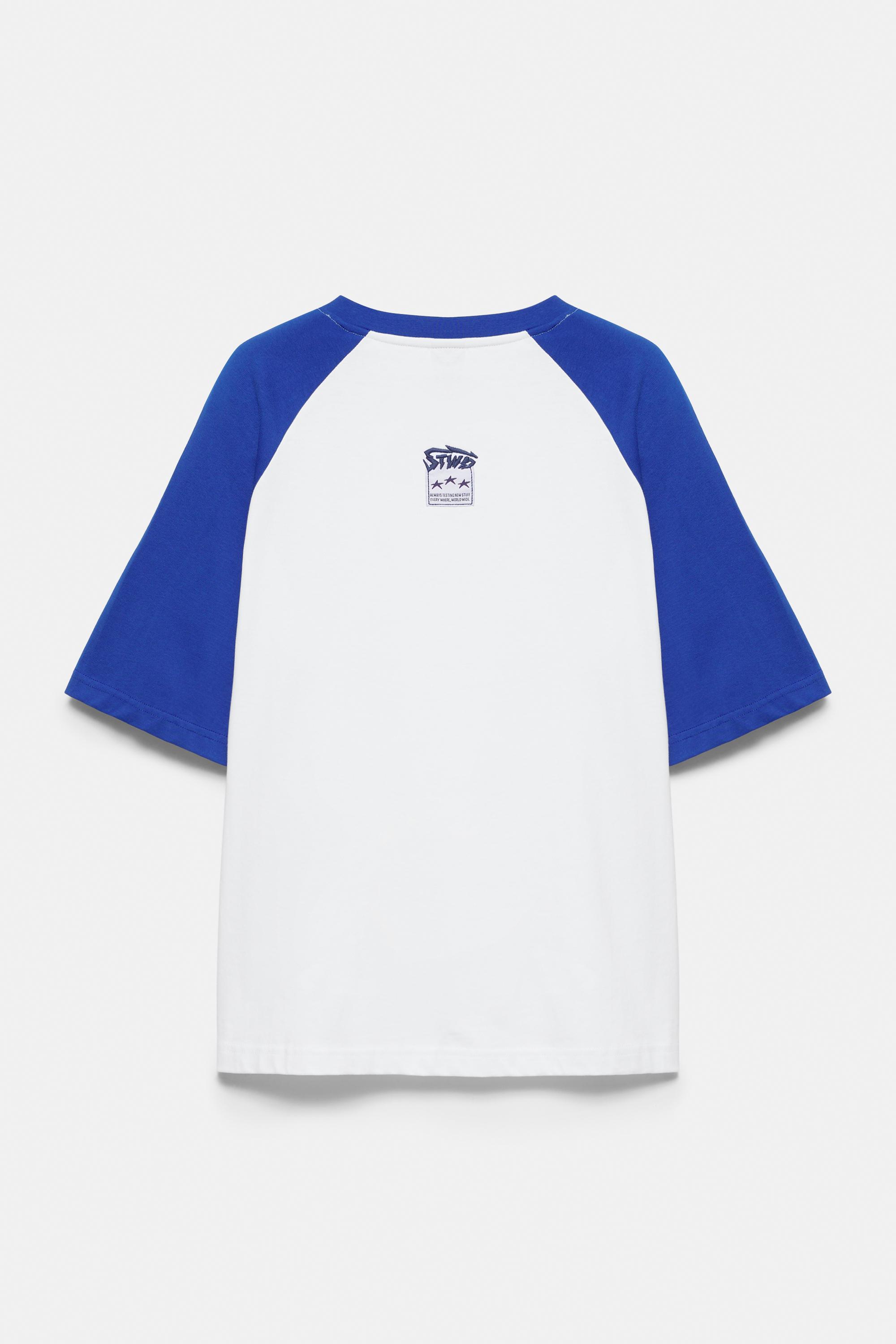 STWD raglan sleeve T-shirt — Deep blue