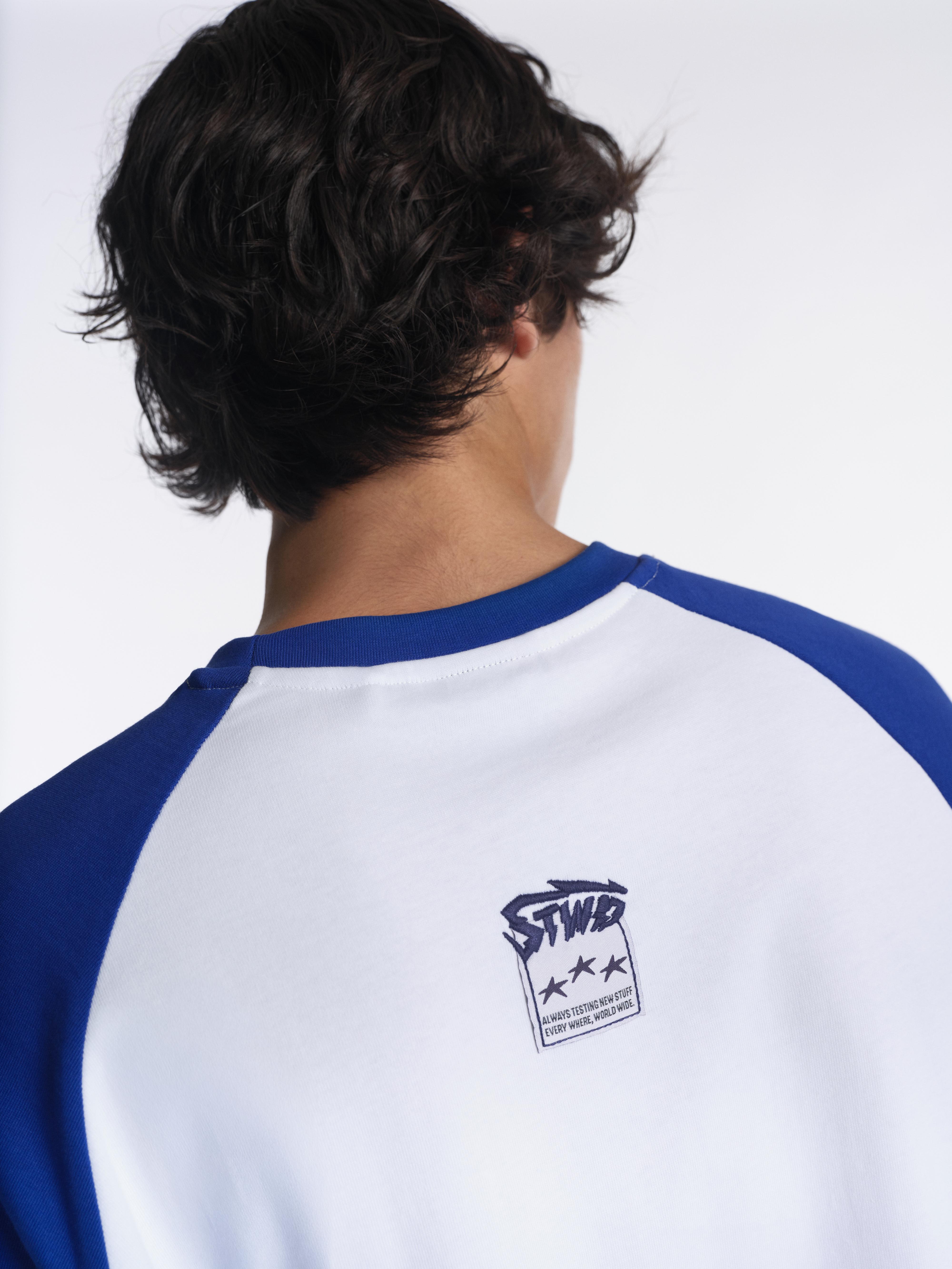 STWD raglan sleeve T-shirt — Deep blue