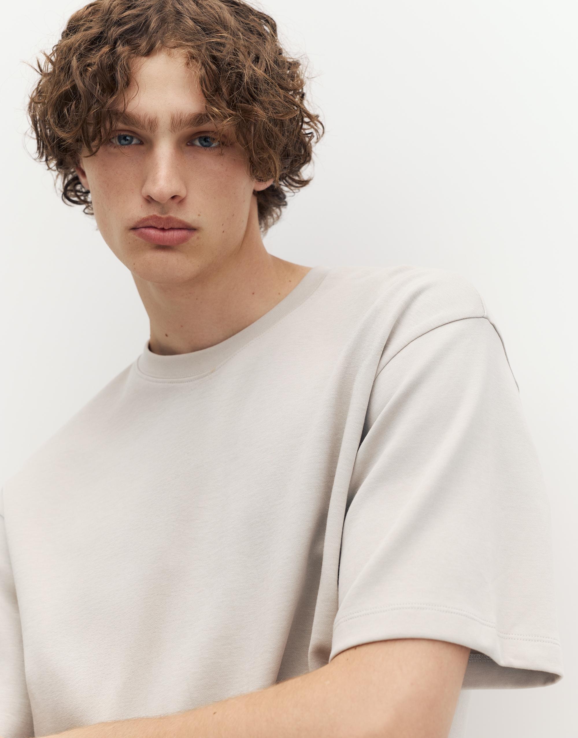 Boxy T-shirt — Stone
