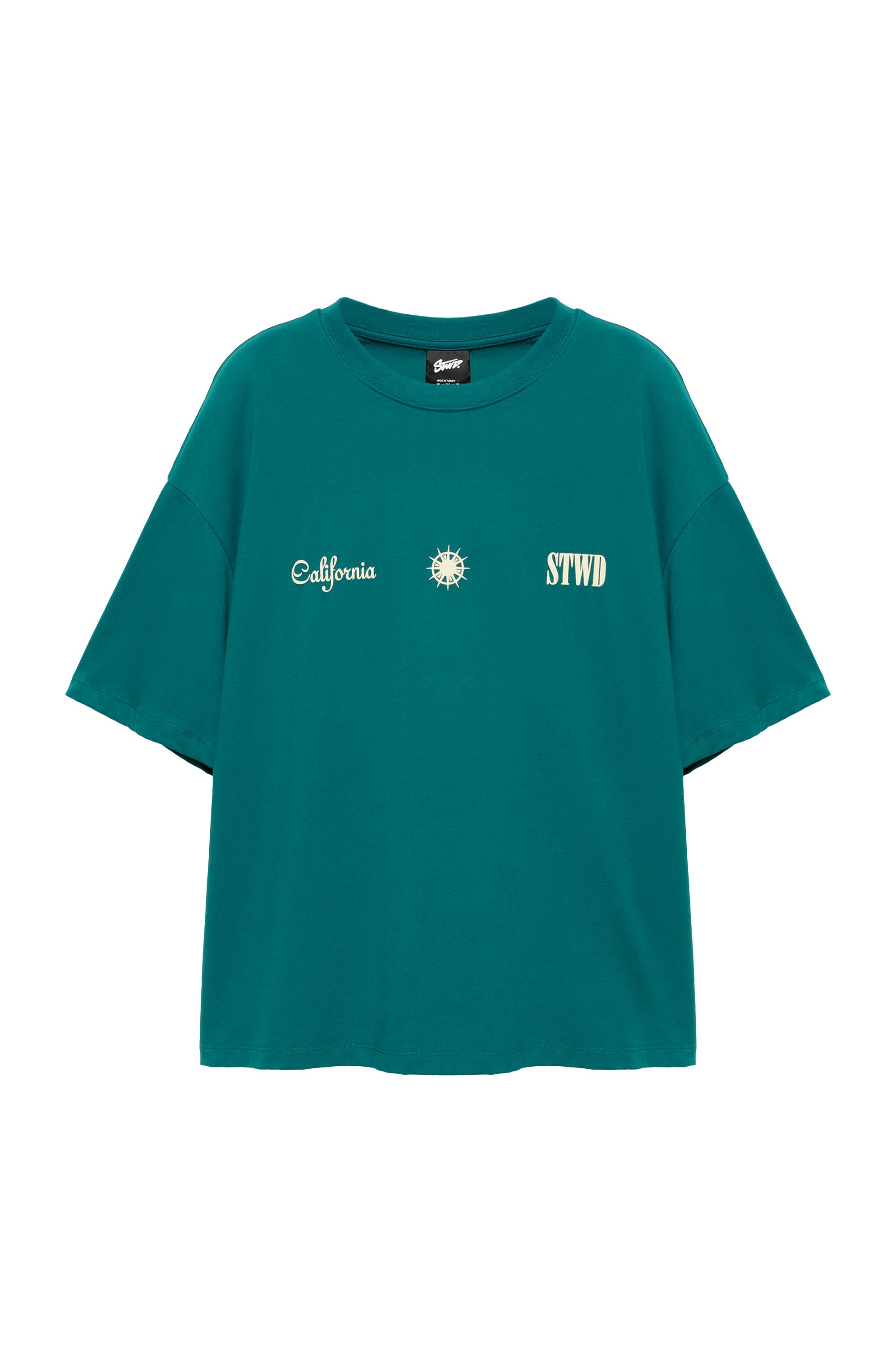 Pull&Bear STWD kutu kesim tişört görsel 4
