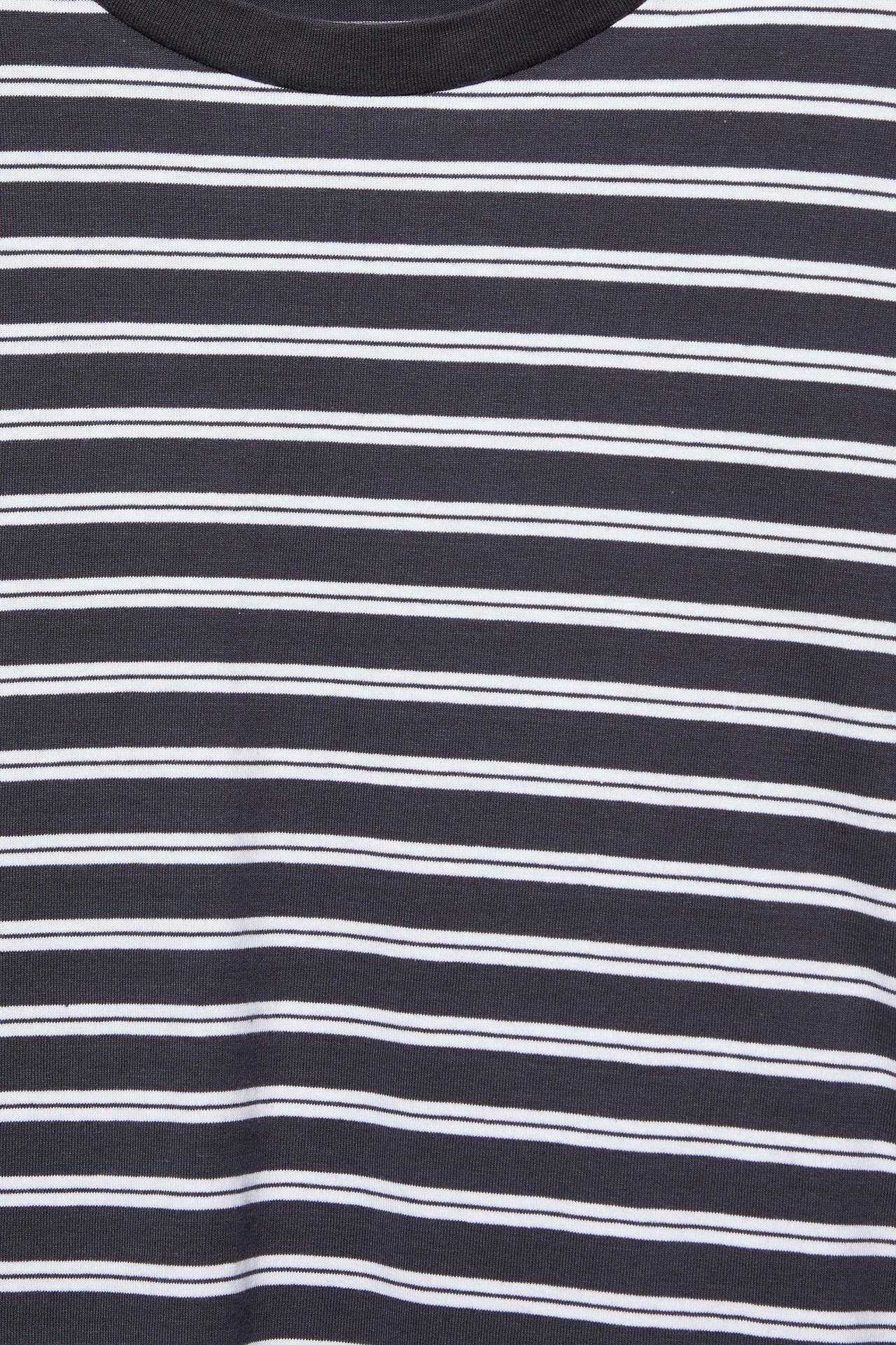 Boxy-fit long sleeve T-shirt — Striped