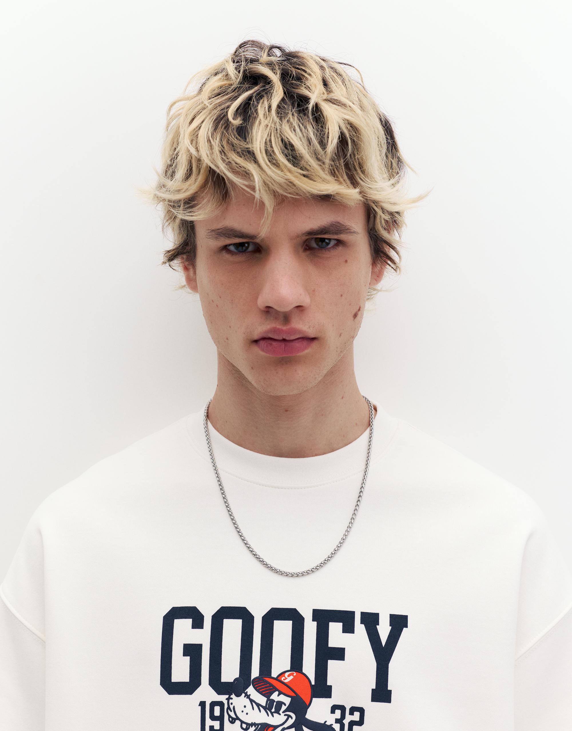 Goofy baskılı beyaz t-shirt - Görsel 8